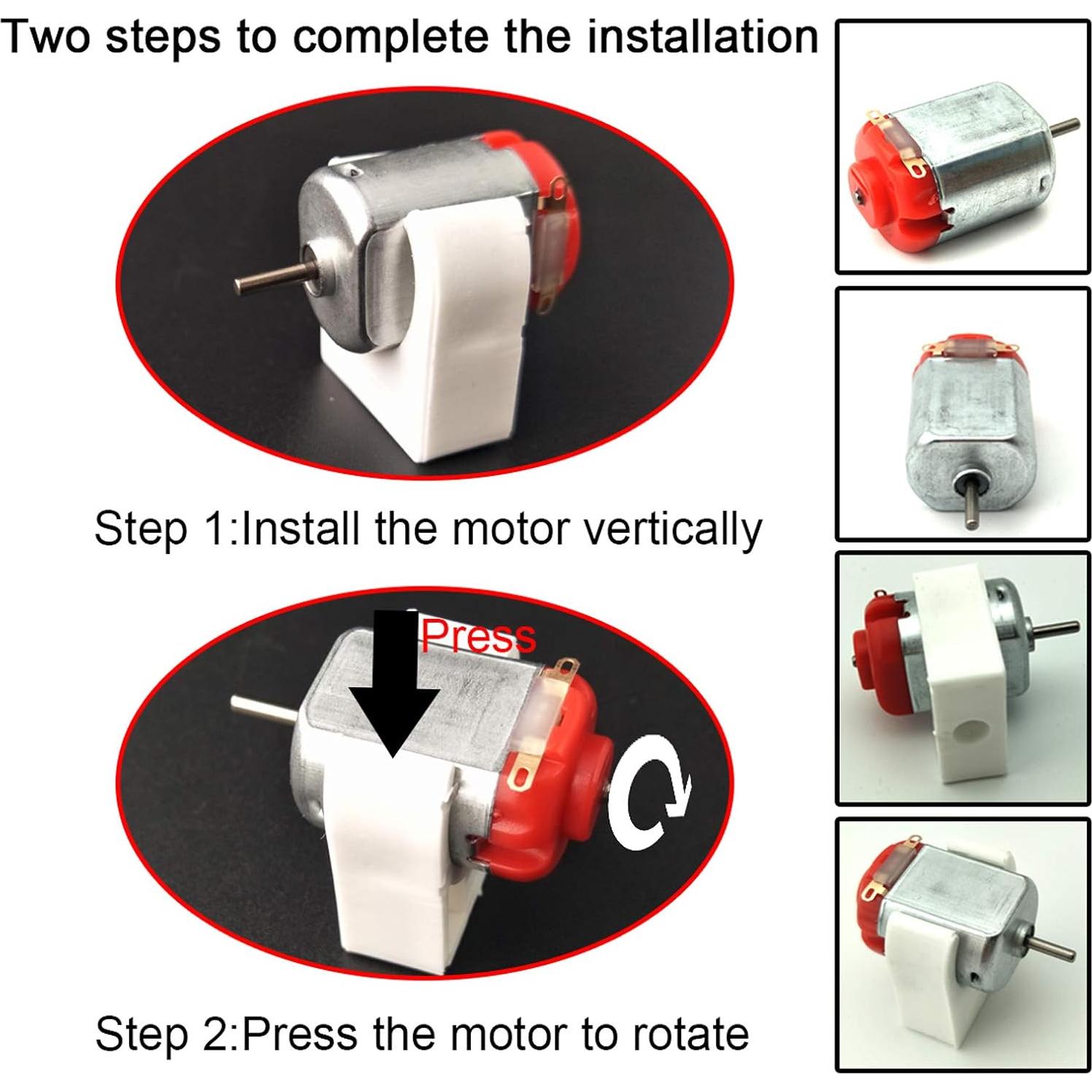 Kit de Motores de CC EUDAX 3V 24000 RPM con Accesorios