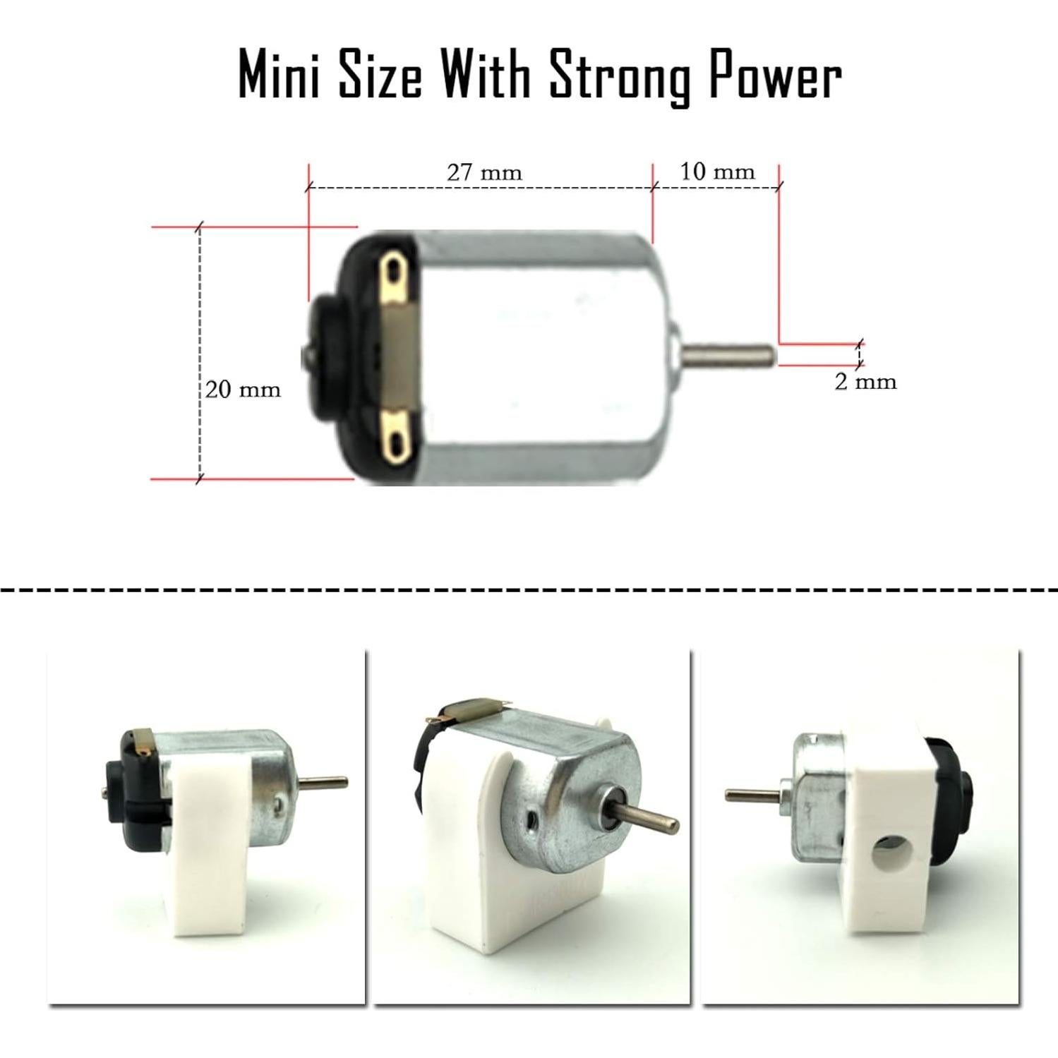 Kit de Motores de CC EUDAX 3V 24000 RPM con Accesorios