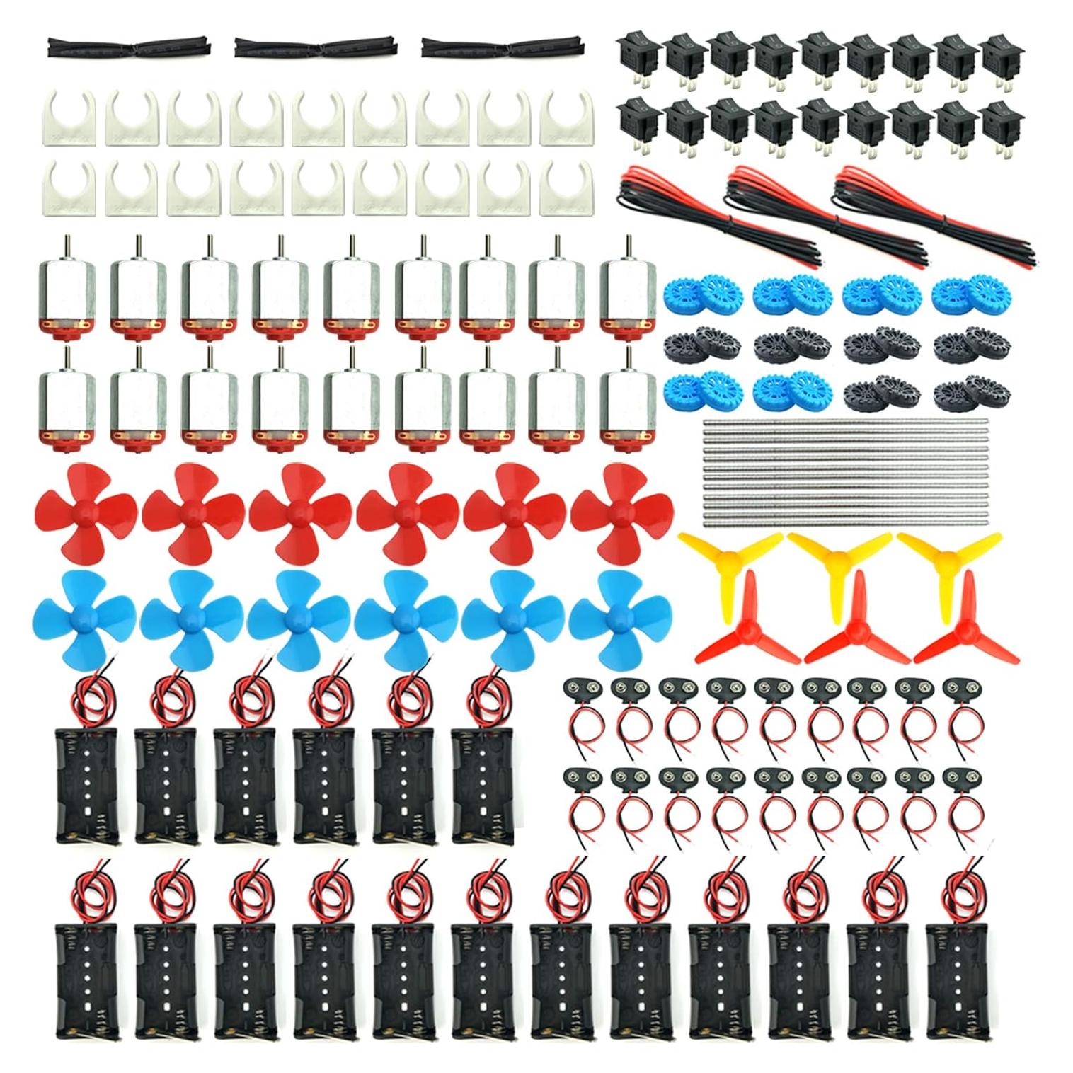 Kit de 18 Motores Eléctricos 3V-12V EUDAX para Proyectos DIY