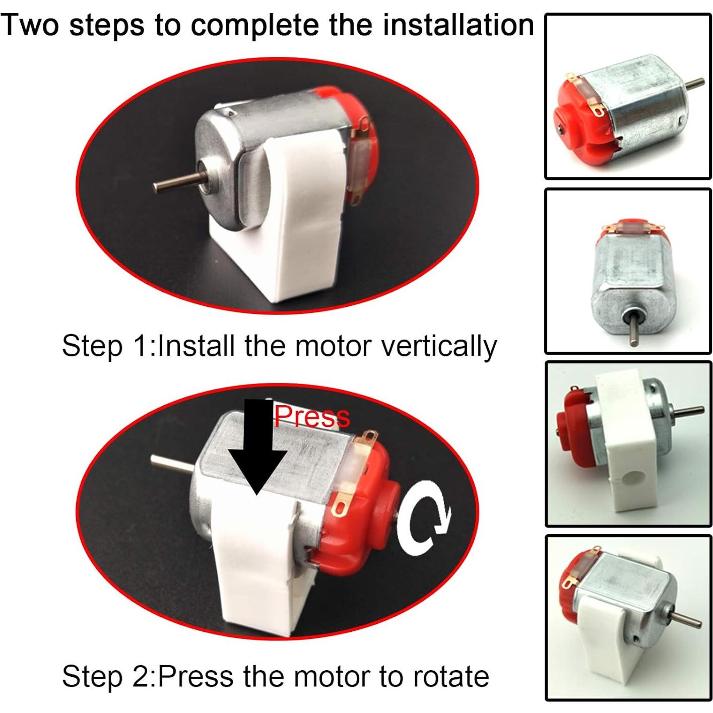 Kit de 18 Motores Eléctricos 3V-12V EUDAX para Proyectos DIY