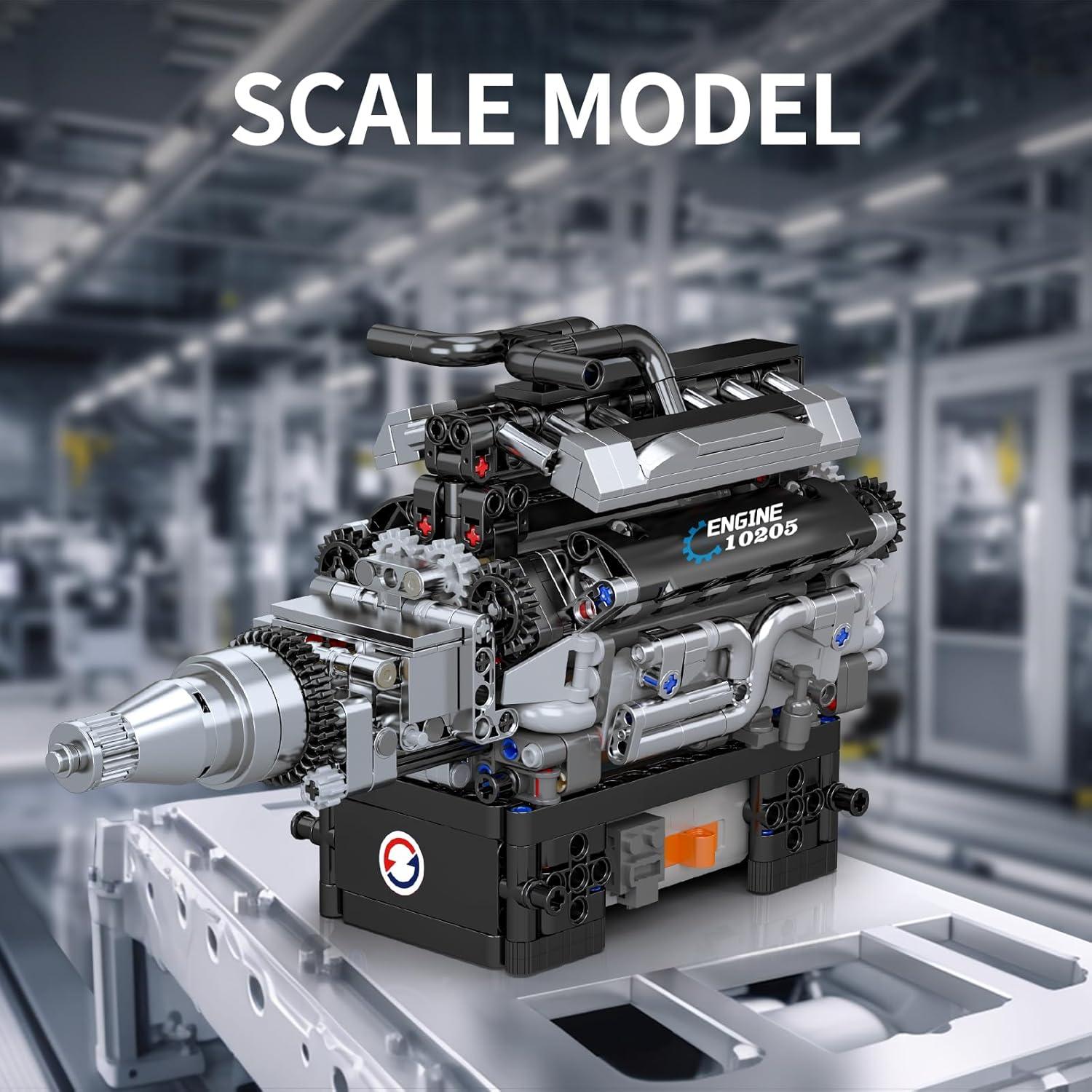 Mould King Motor V12 10205 Set de Construcción 733 Piezas