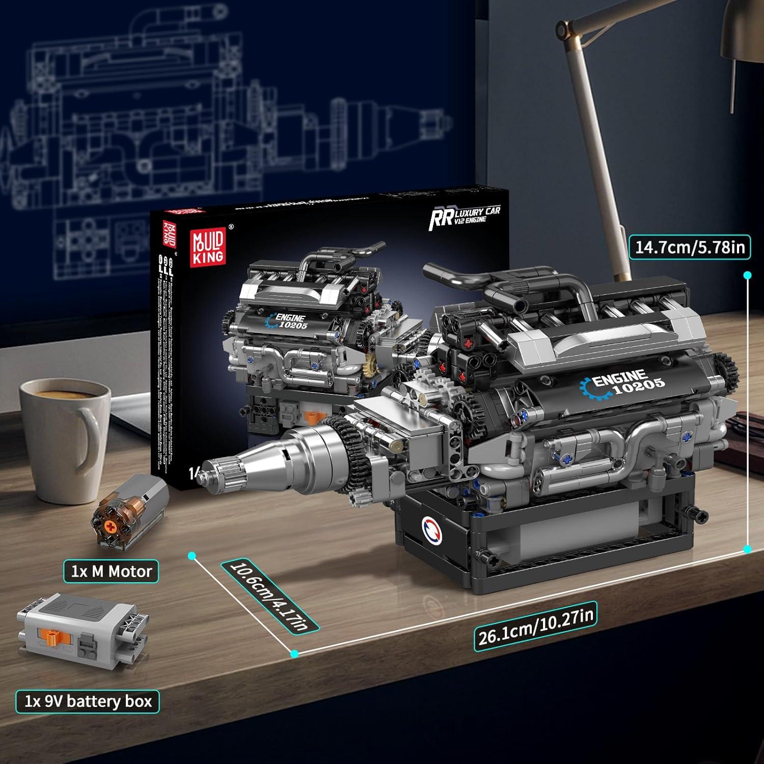 Mould King Motor V12 10205 Set de Construcción 733 Piezas
