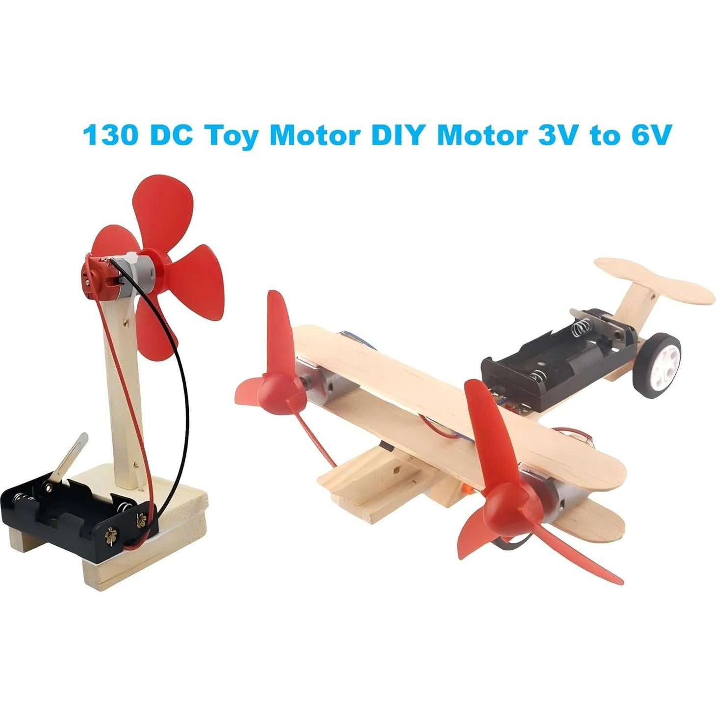 20 Pcs Motores DC Pequeños MTDELE 1.5V 3V 5V 6V para Juguetes