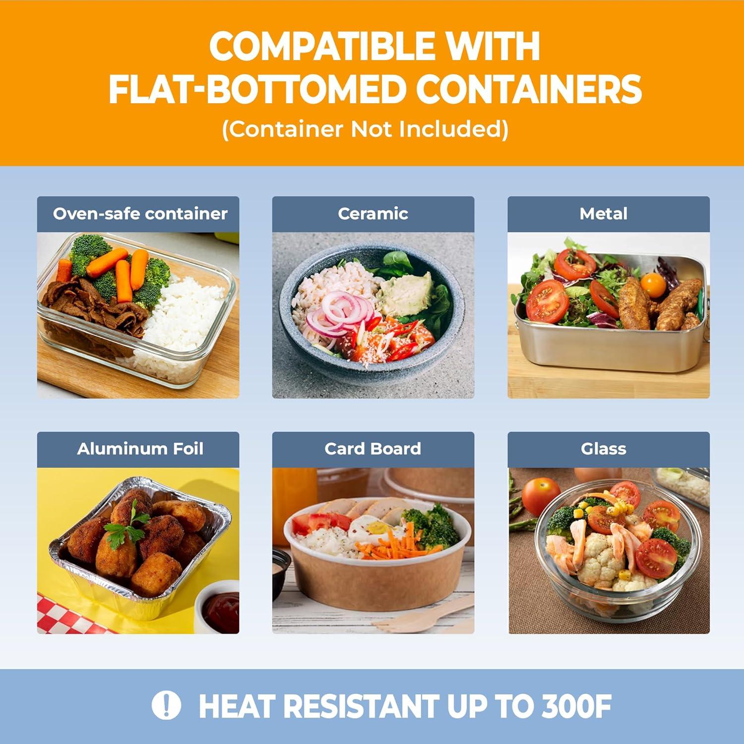 Calentador de Comida Portátil FORABEST FB-2001 80W 1.8L