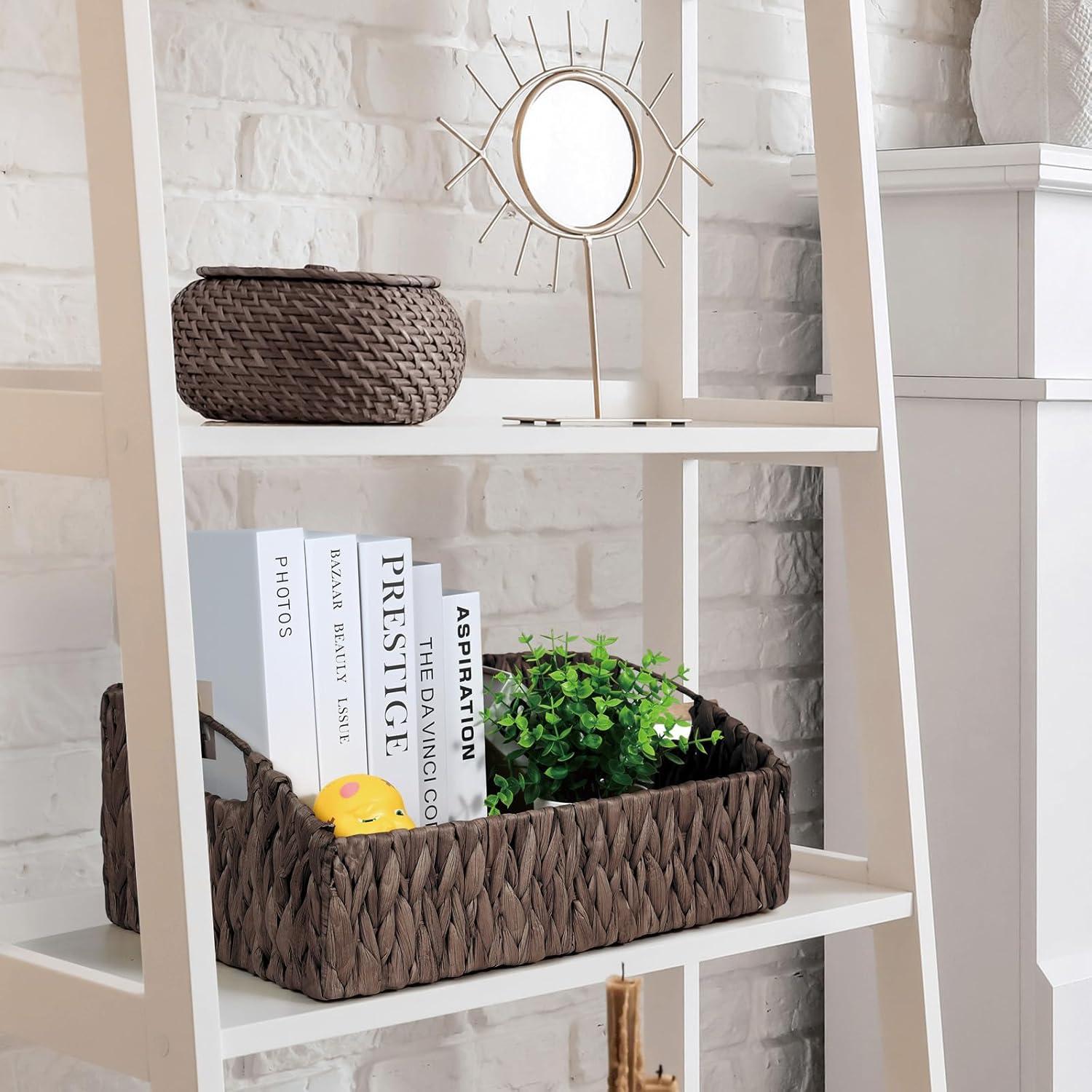 Cestas de Almacenamiento Ollieroo de Juncos de Agua - 3 Piezas