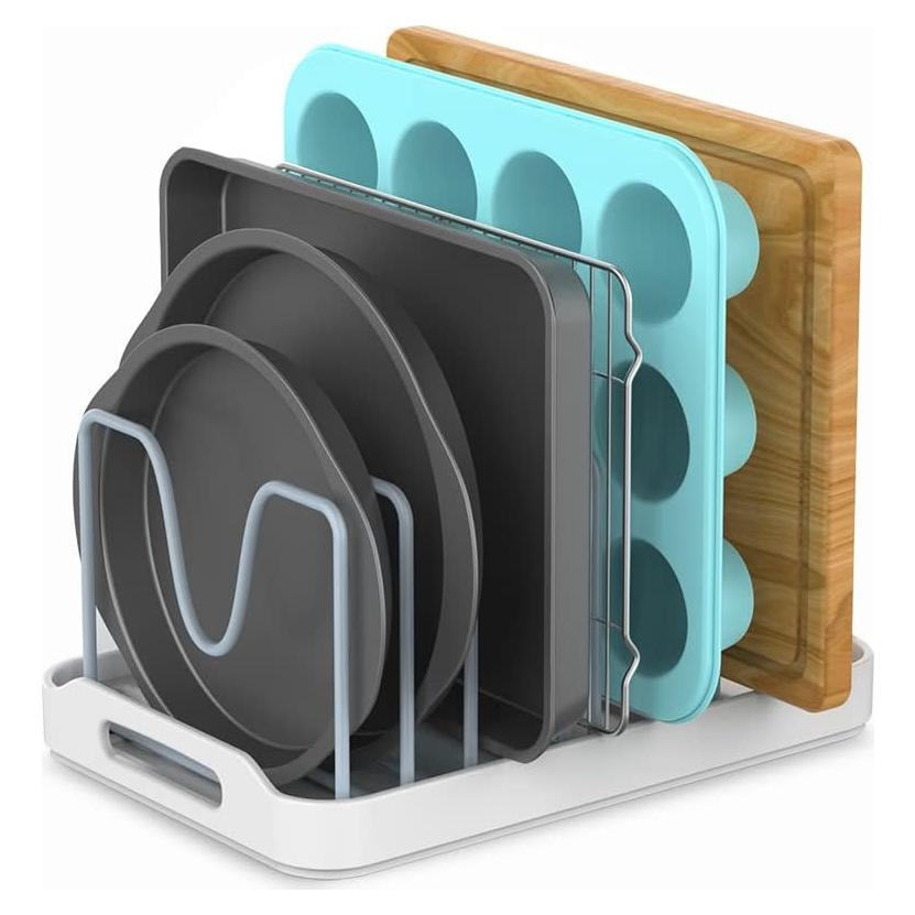 Organizador de Tapas de Olla EVERIE Ajustable 26.9x19.1 cm