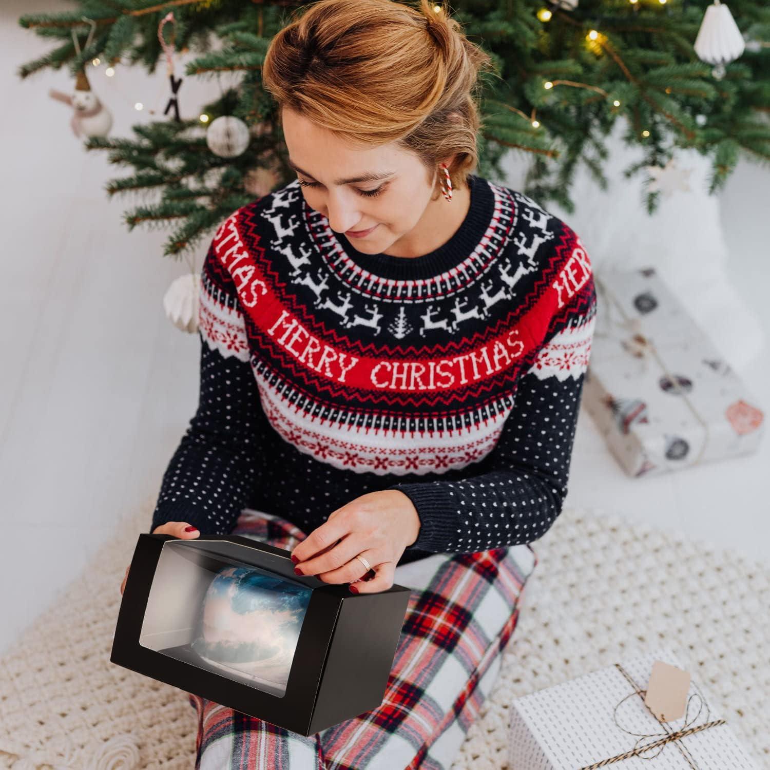 Cajas de Regalo Negras LADYBRO para Gorras - Paquete de 10