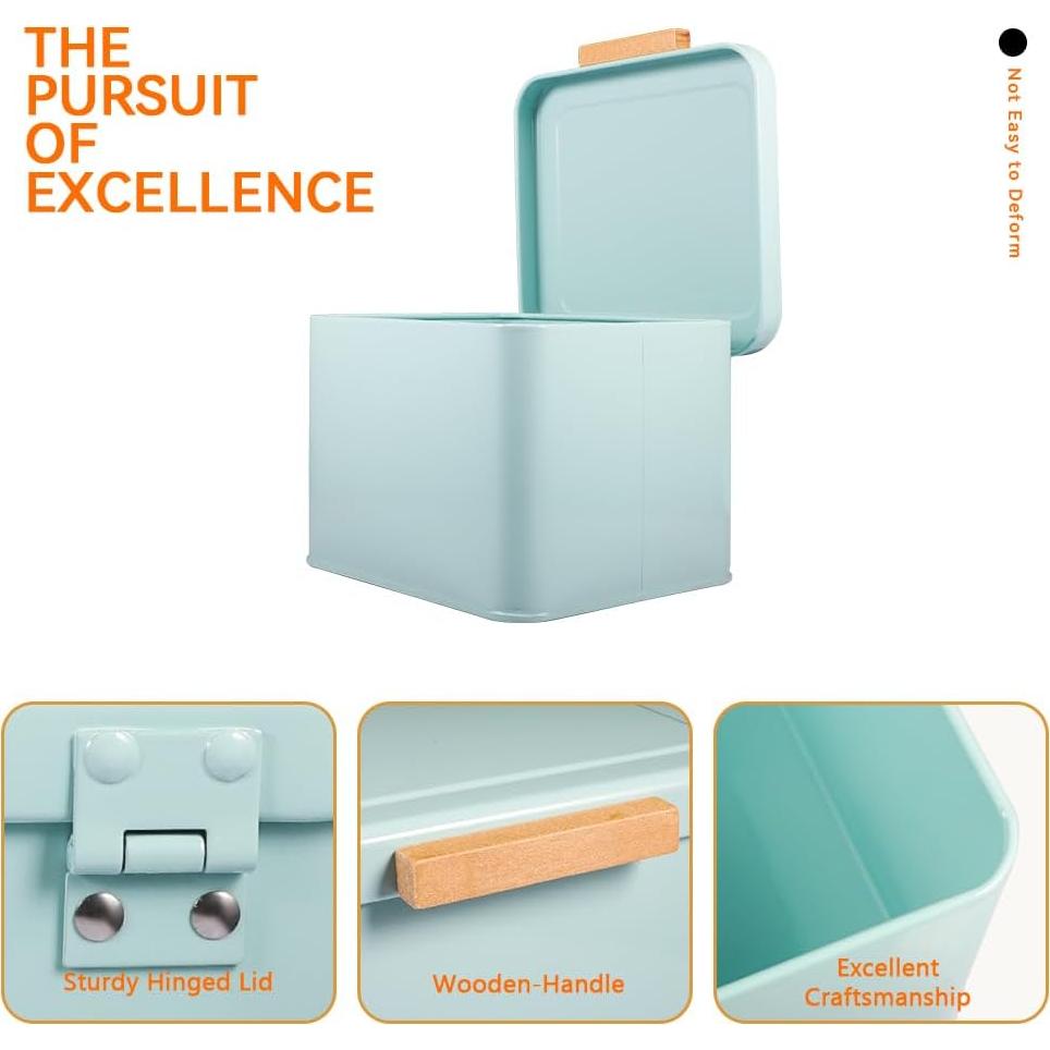 Contenedor de Pods de Lavandería Picowe Verde con Tapa de Madera