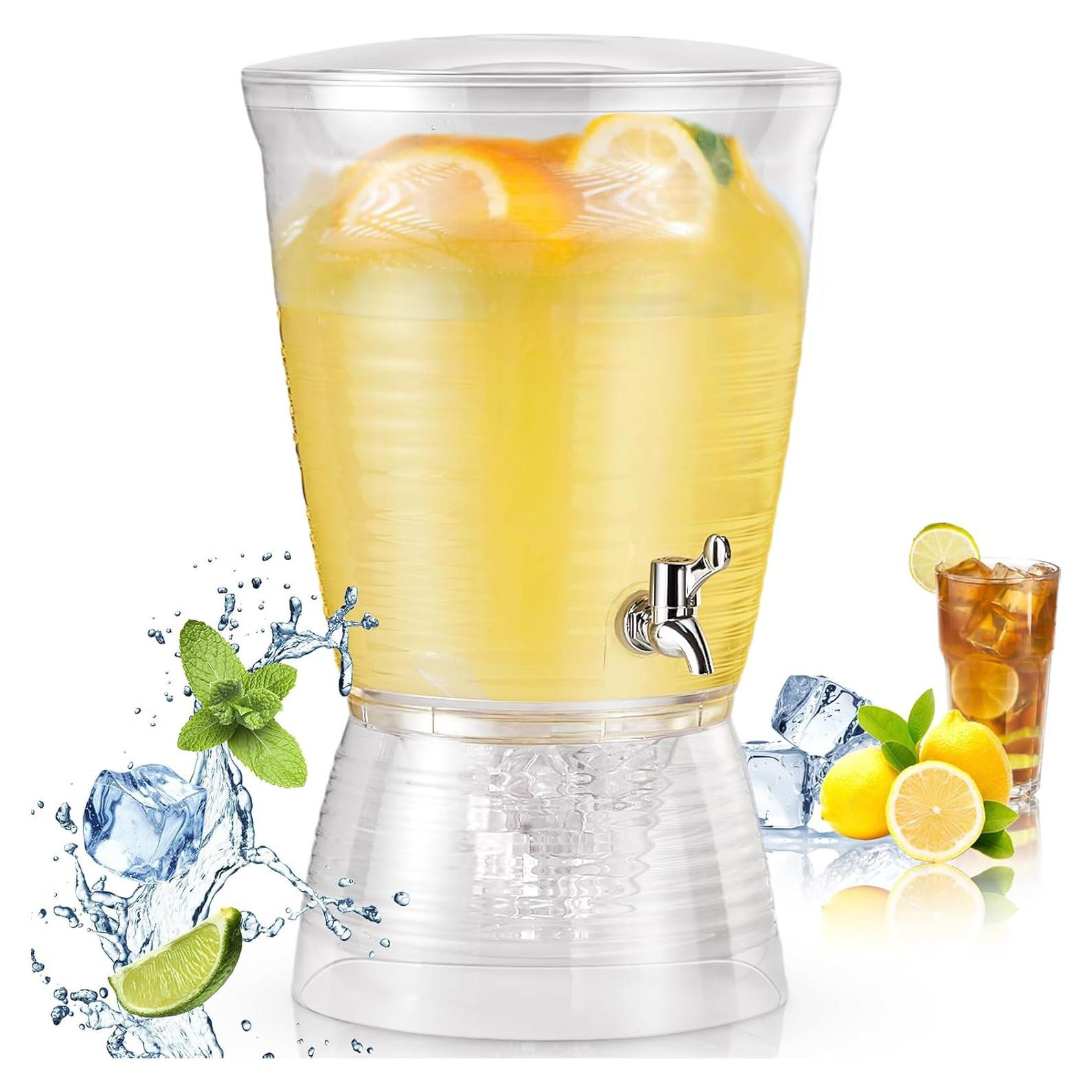 Dispensador de Bebidas Acrílico Tioncy 10 L con Grifo Desmontable