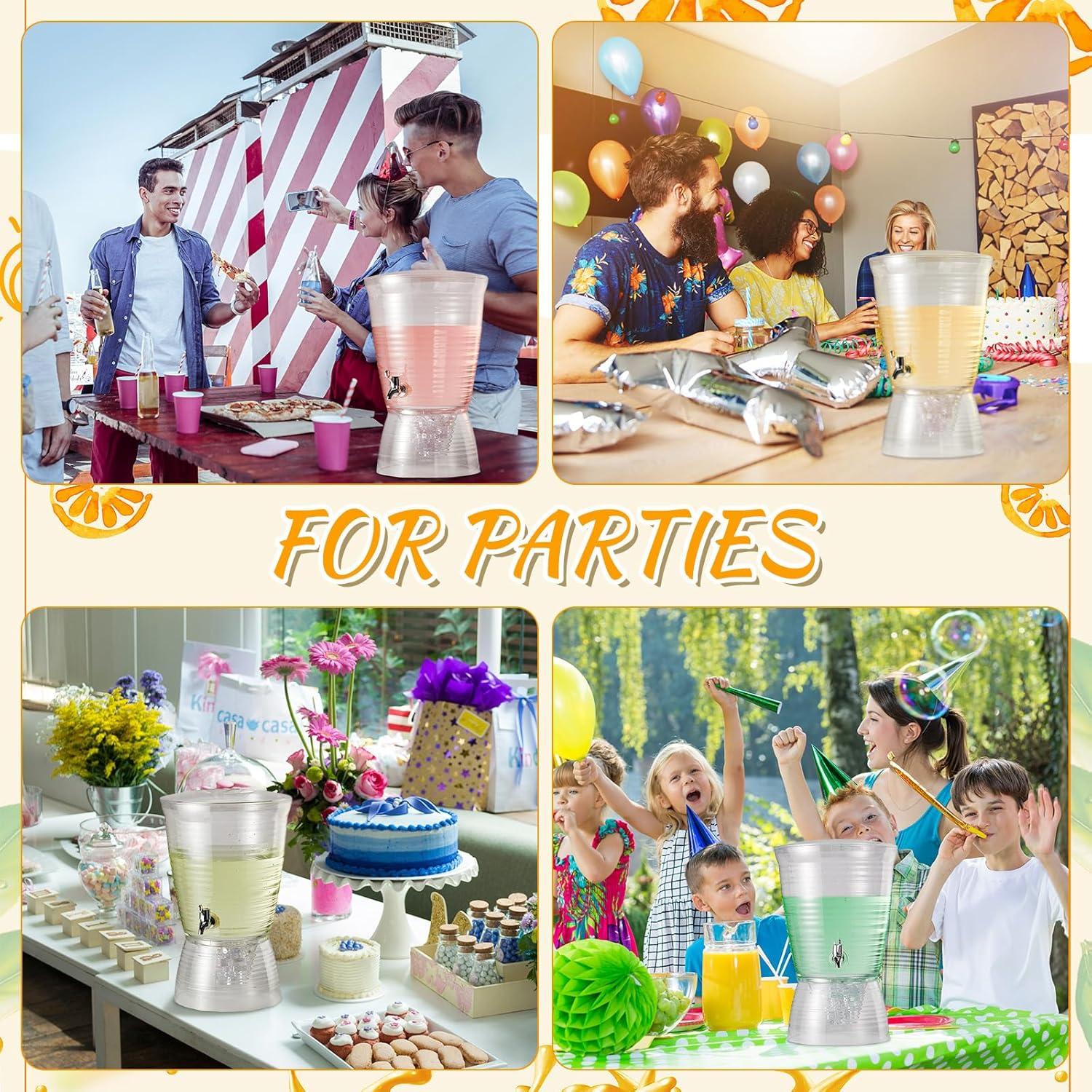 Dispensador de Bebidas Acrílico Tioncy 10 L con Grifo Desmontable