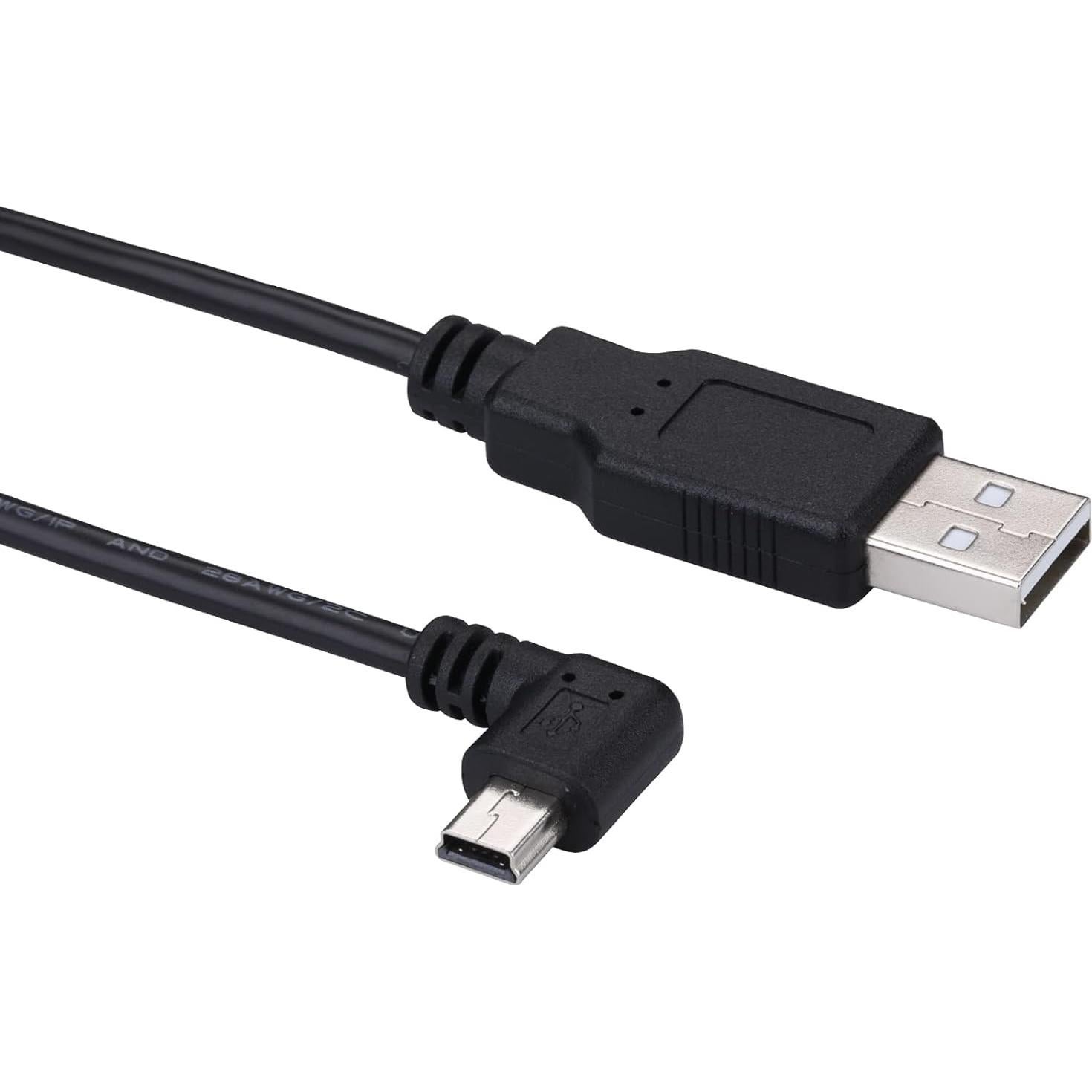 Cable USB A a Mini B 3M LARRITS 90 Grados para Carga y Datos