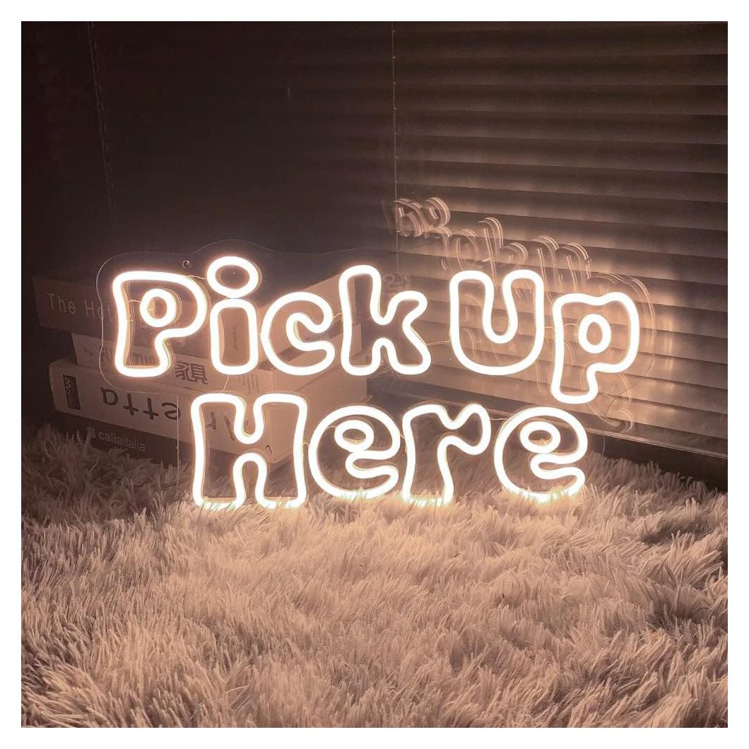 Cartel de Neón LED ZPLNOSIN 50.8 CM Decoración Pared Blanco Cálido