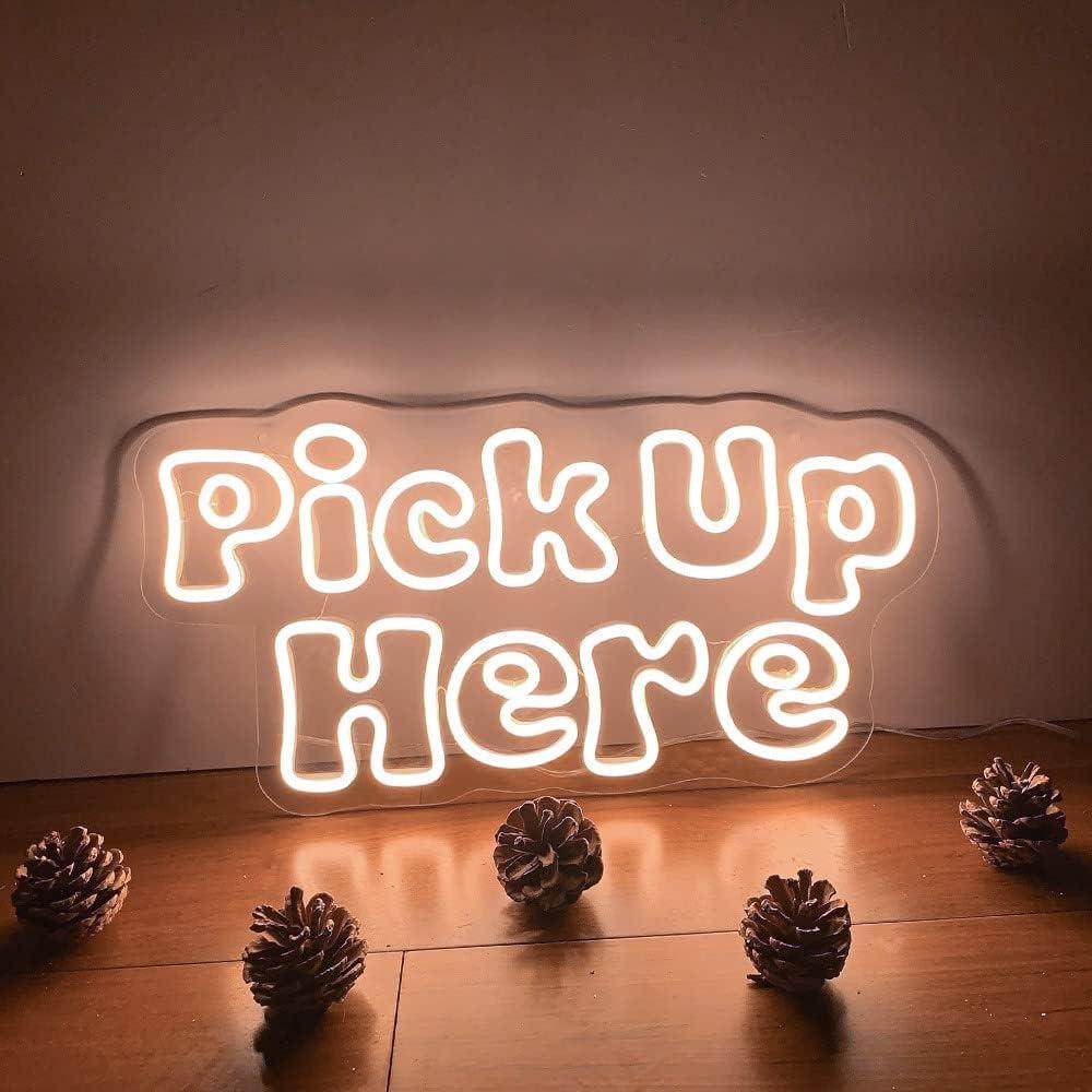 Cartel de Neón LED ZPLNOSIN 50.8 CM Decoración Pared Blanco Cálido