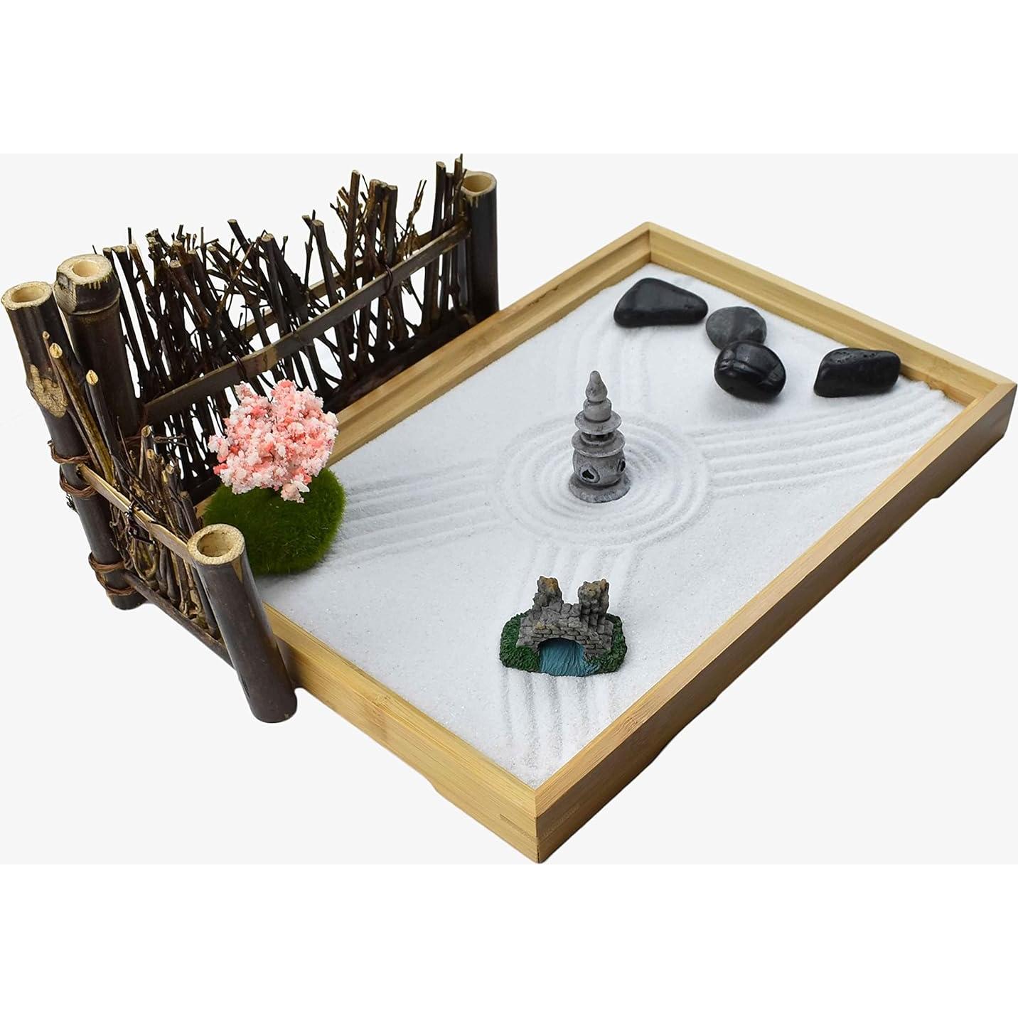 Jardín Zen Japonés Artcome para Escritorio con Accesorios