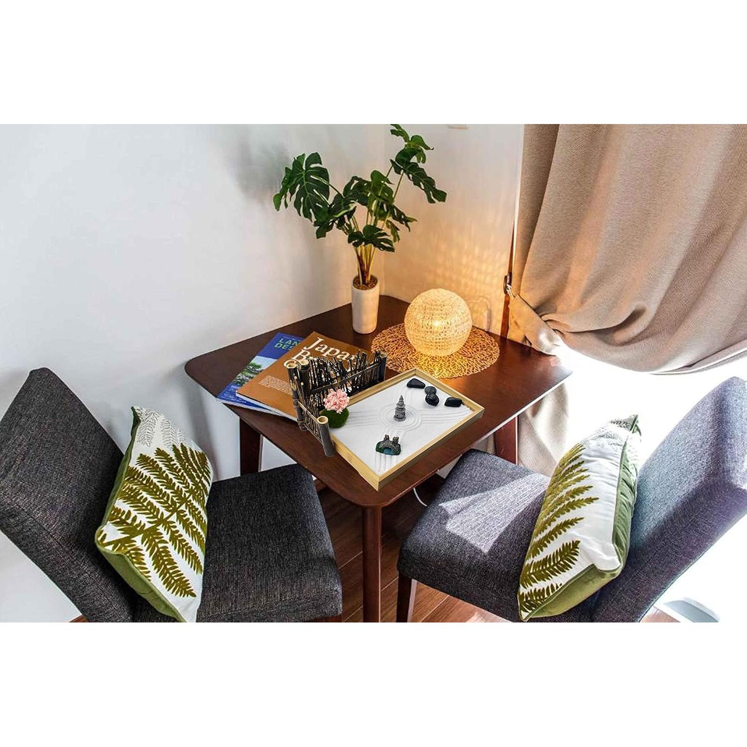 Jardín Zen Japonés Artcome para Escritorio con Accesorios