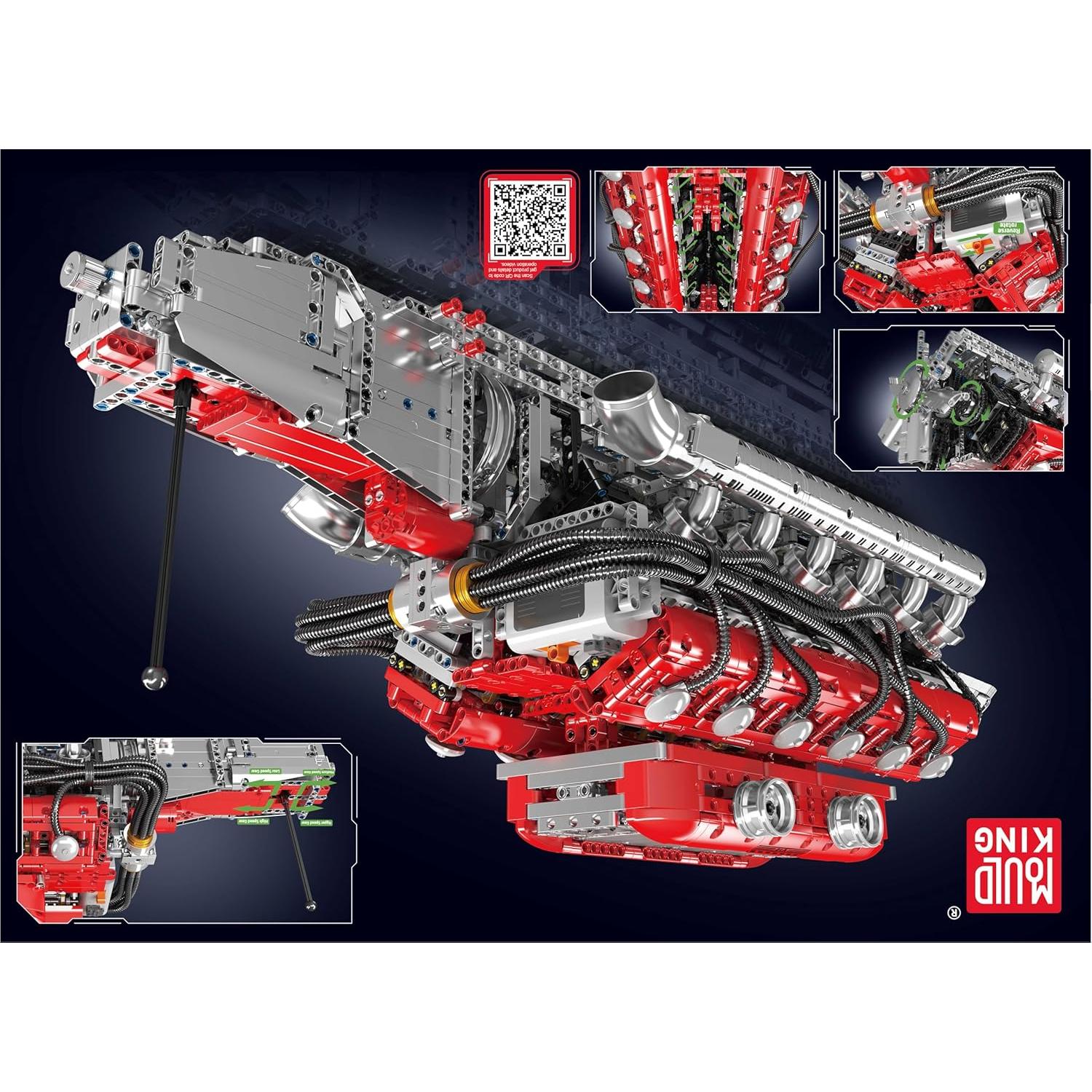 Kit Motor V12 Mould King 3472 Piezas para Adultos