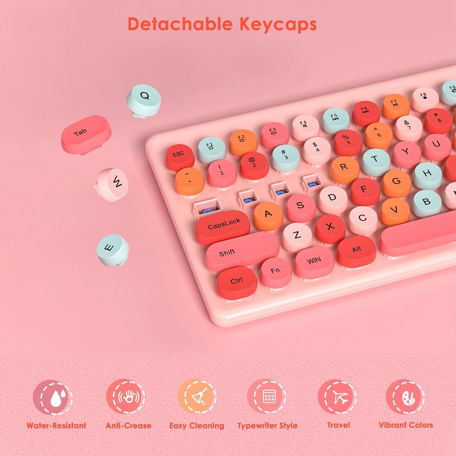 Combo Teclado y Ratón Inalámbricos Shaanxi Rojo-C