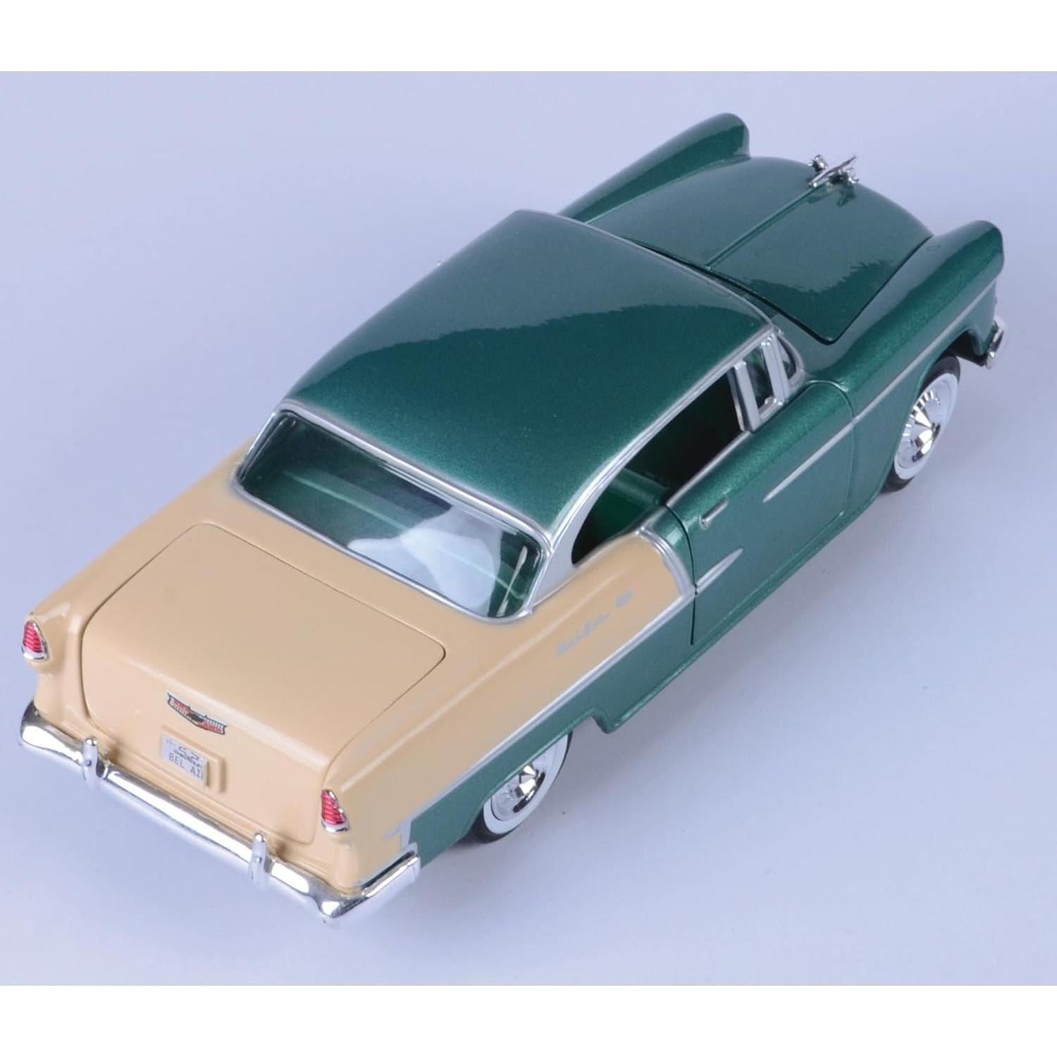 Coche de Juguete Chevy Bel Air 1955 Verde - Motor Max 1/24