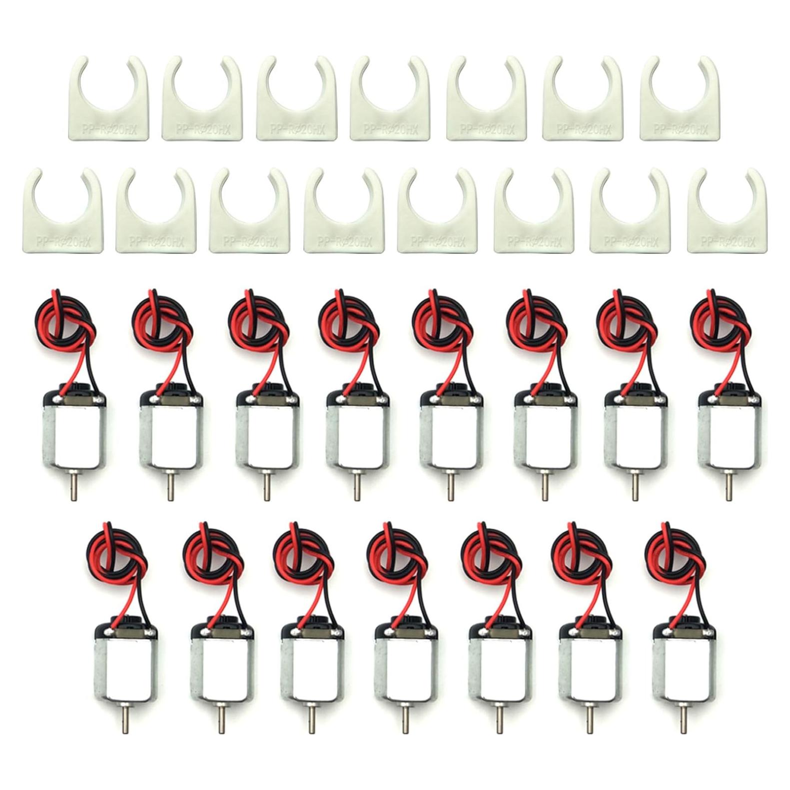 Motor Eléctrico EUDAX 15 Pcs DC 3V 24000 RPM con Soporte