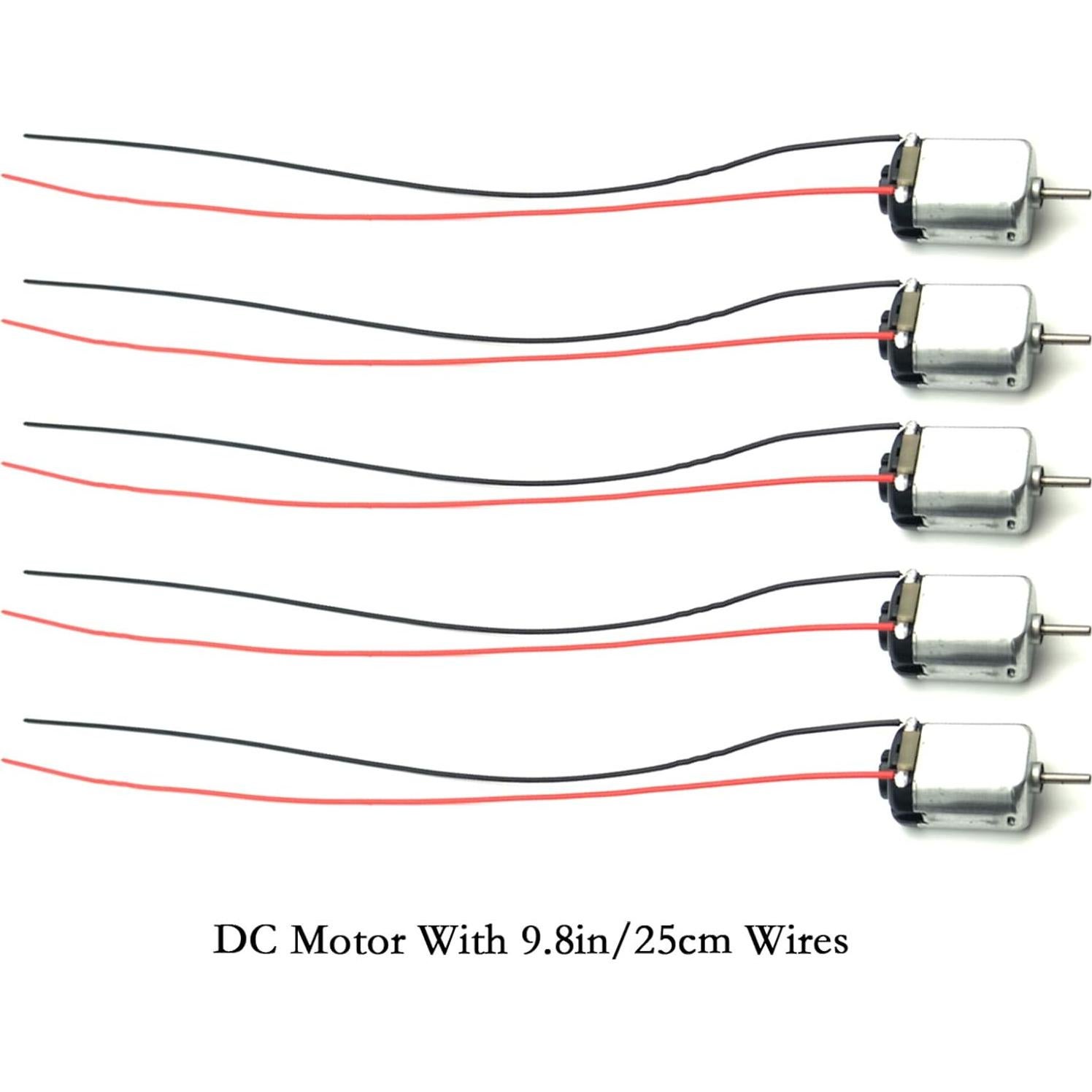 Motor Eléctrico EUDAX 15 Pcs DC 3V 24000 RPM con Soporte