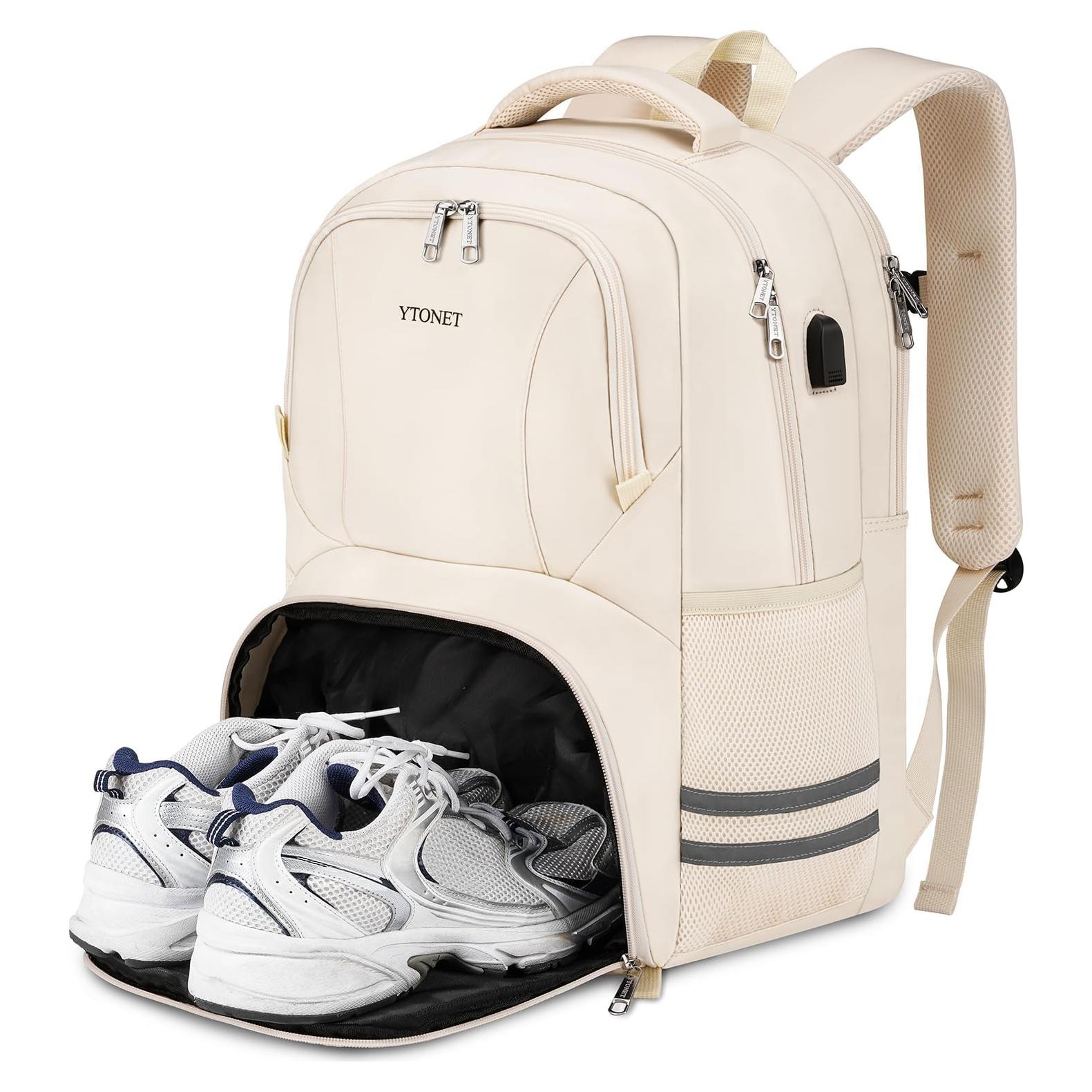 Mochila de gimnasio Ytonet unisex 15.6" compartimento zapatos