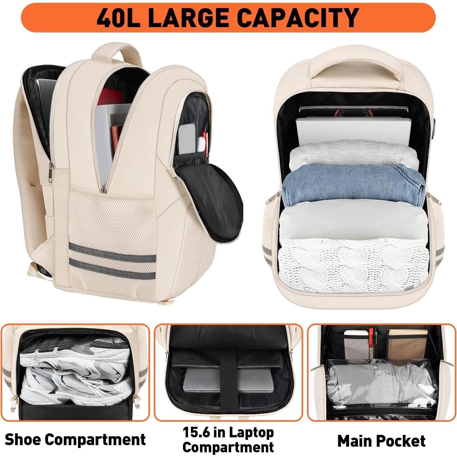 Mochila de gimnasio Ytonet unisex 15.6" compartimento zapatos