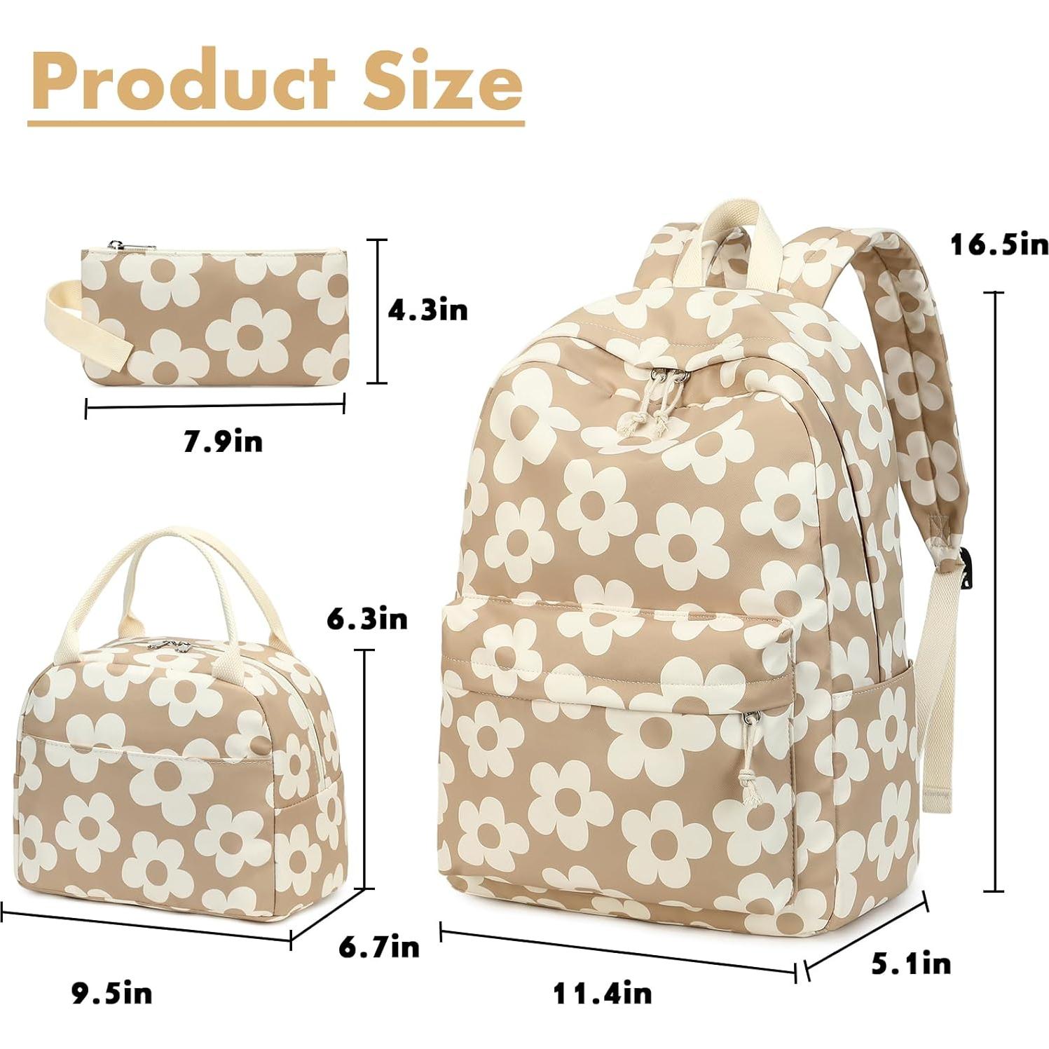 Mochila Escolar Bluboon 3 en 1 con Bolsa de Almuerzo y Estuche