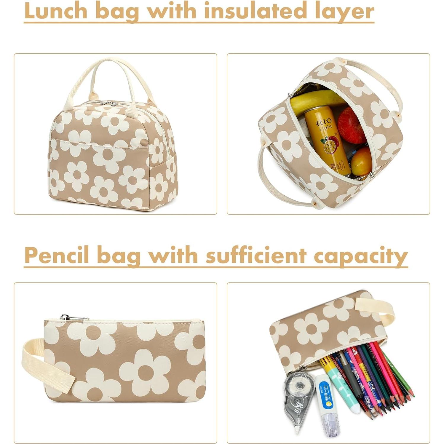 Mochila Escolar Bluboon 3 en 1 con Bolsa de Almuerzo y Estuche