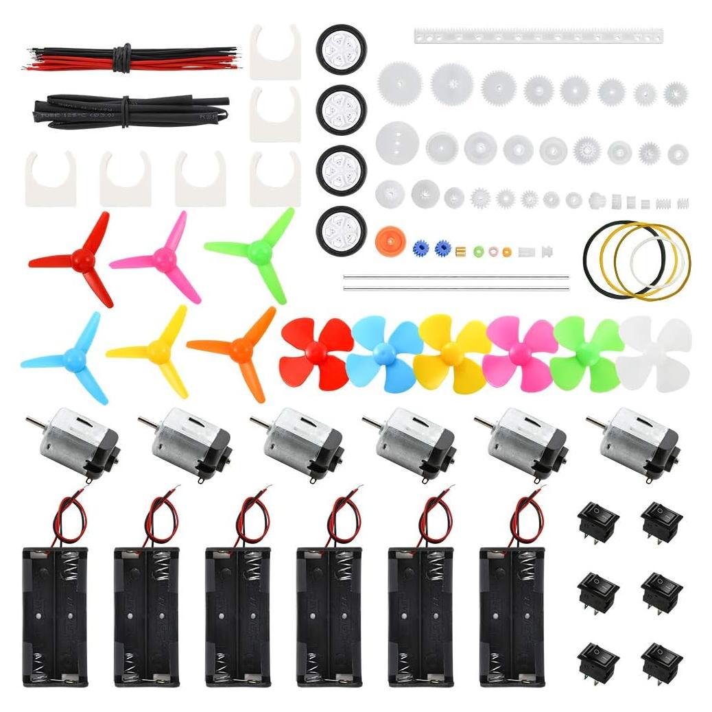 Kit de Motores DC Sntieecr 6 Set con 66 Piezas para DIY