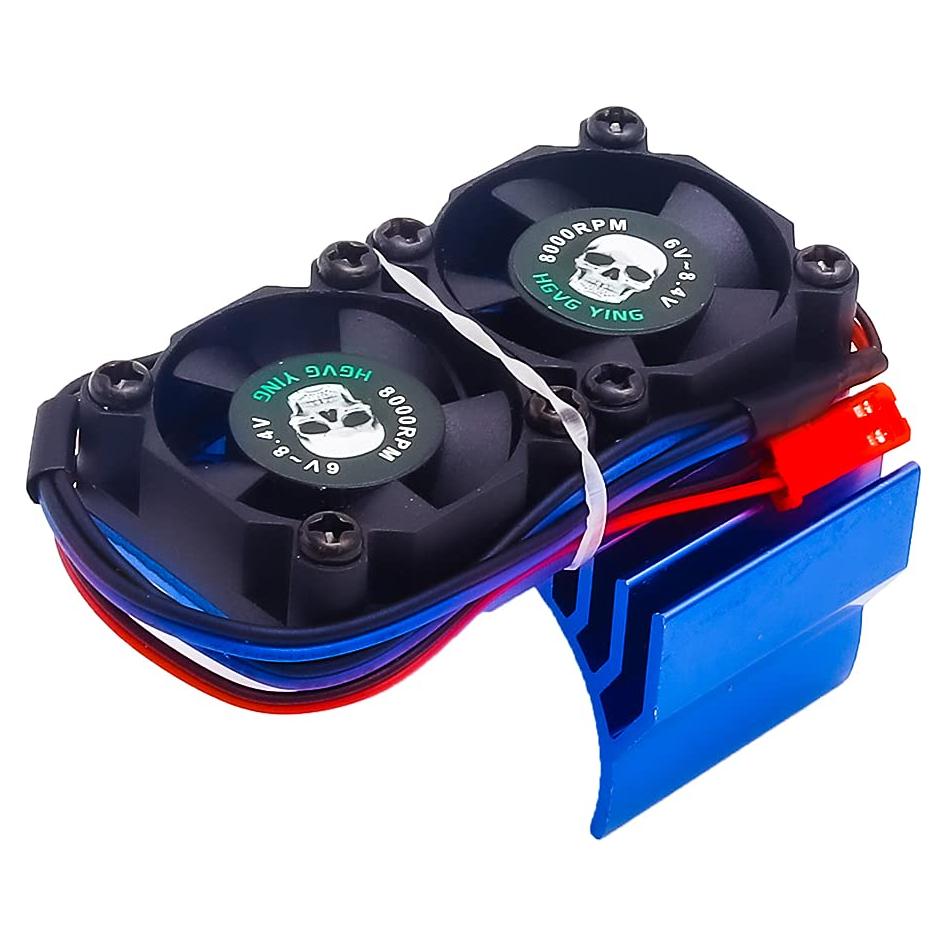 Enfriador de motor RC Traxxas 540 550 36mm Doble Ventilador