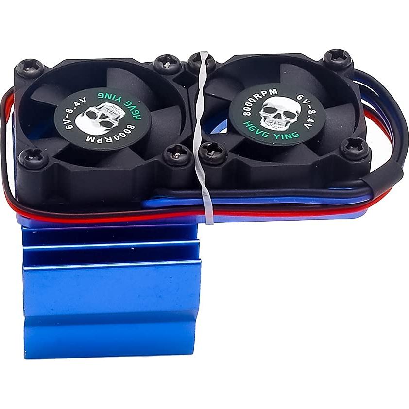 Enfriador de motor RC Traxxas 540 550 36mm Doble Ventilador