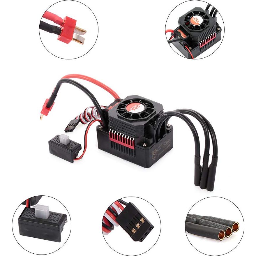 Motor GoolRC Surpass Hobby 3650 3900KV + ESC 60A para RC 1/10