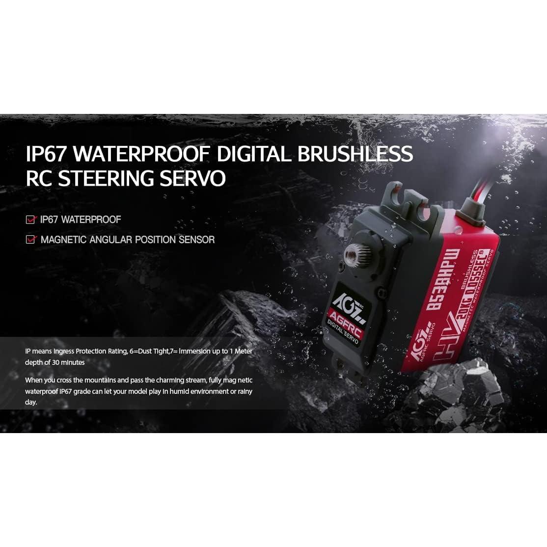 Servo Digital AGFRC B53BHPW 20KG a Prueba de Agua 0.055s