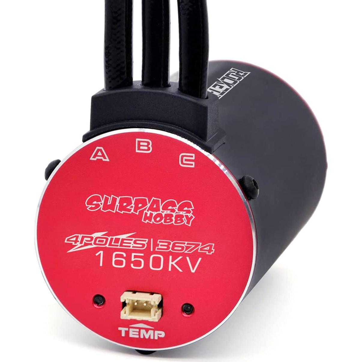 Motor Brushless Surpass 3674 1650KV para RC 1/10
