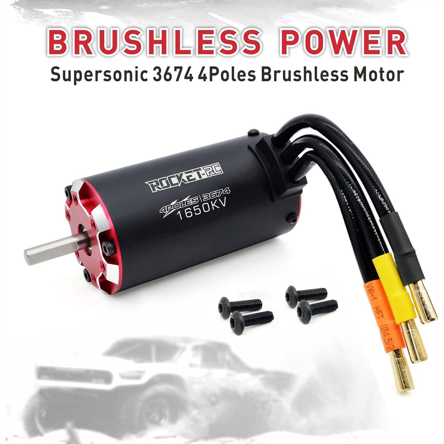 Motor Brushless Surpass 3674 1650KV para RC 1/10