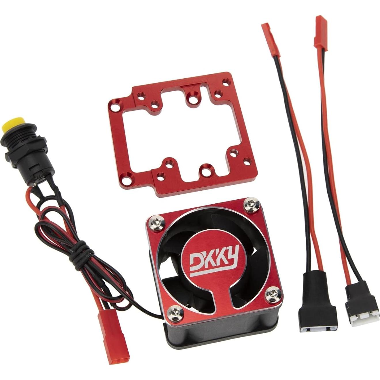 Ventilador DKKY Sledge 1/8 para Motor RC 21000 RPM Rojo