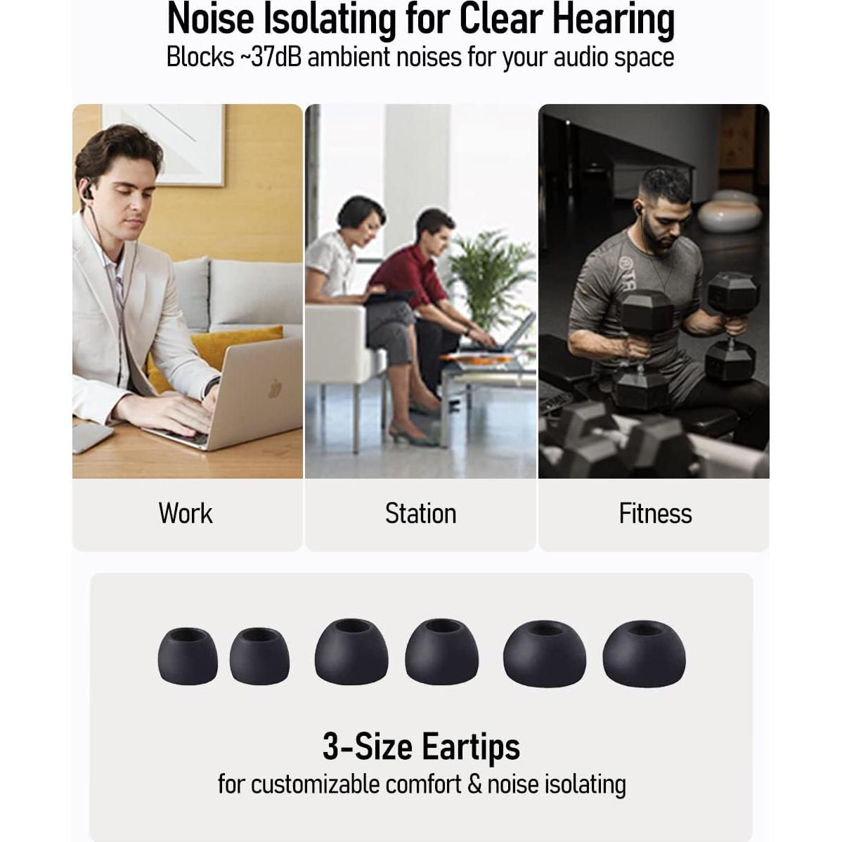 Auriculares In Ear Vibes 201 con Cable 3.5mm, Graves Potentes