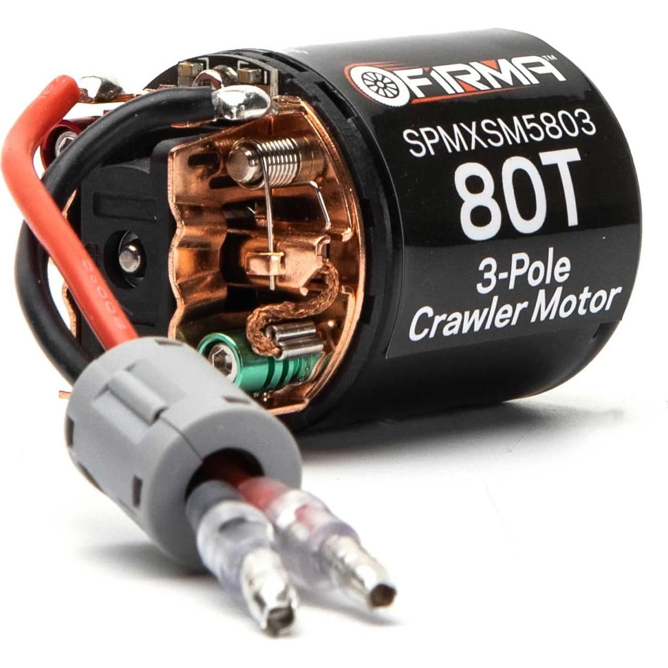 Motor Crawler Rebuildable Spektrum 80T 540 12V 3 Polos