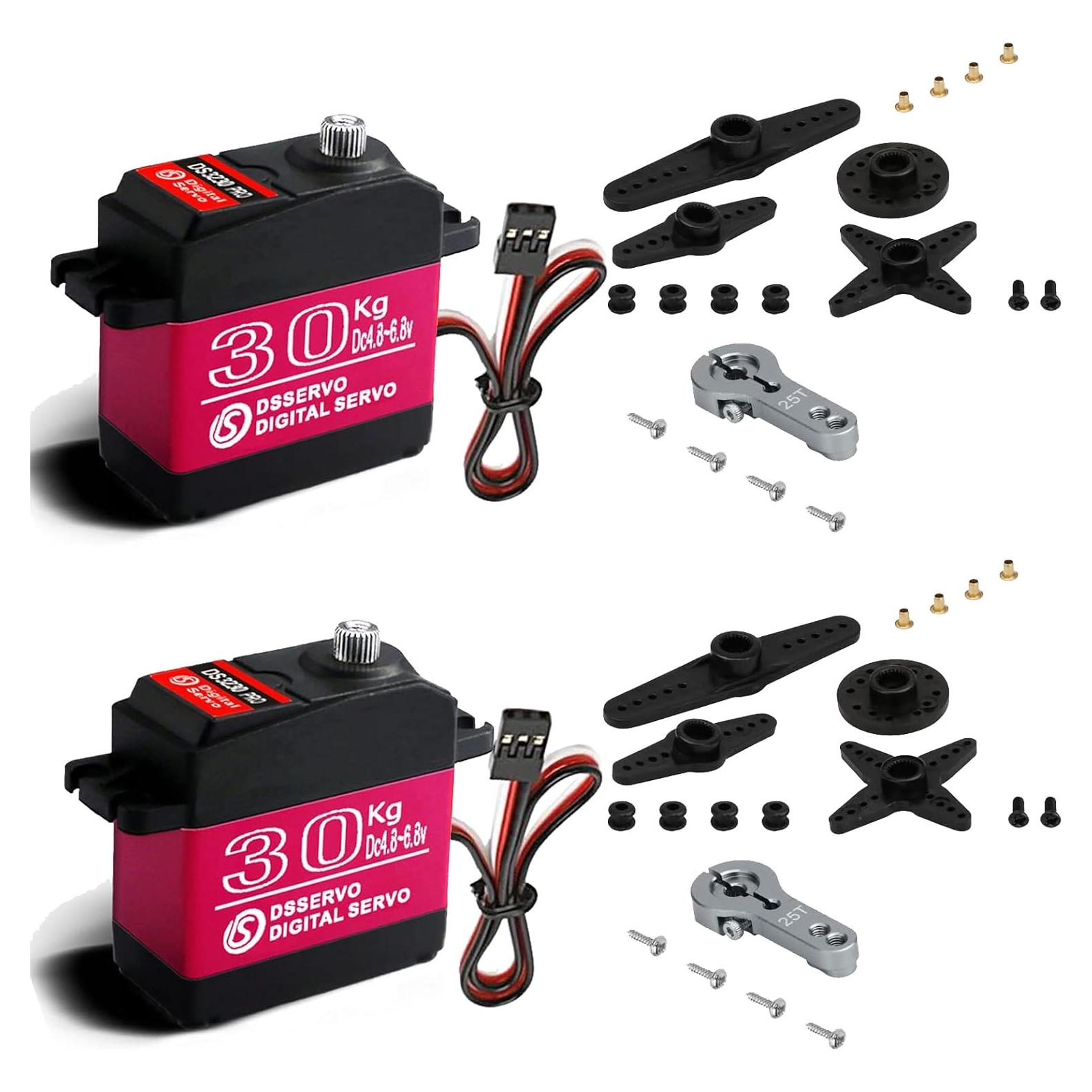 2Pack Servo Digital HOOYIJ 30KG 270° a Prueba de Agua