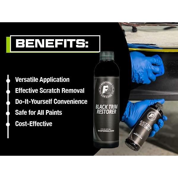 Restaurador de Acabado Negro ExoForma 130g - Dura 6 Meses