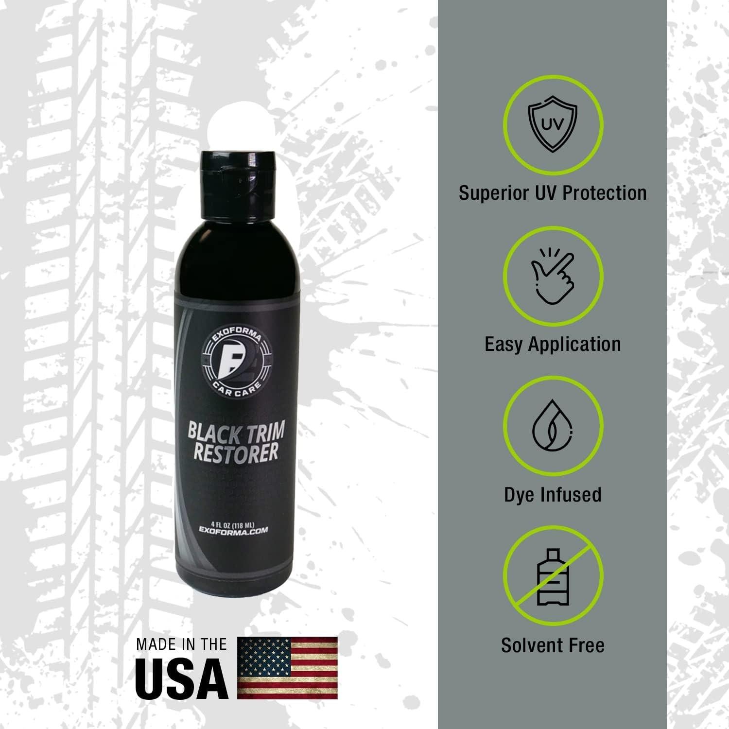 Restaurador de Acabado Negro ExoForma 130g - Dura 6 Meses