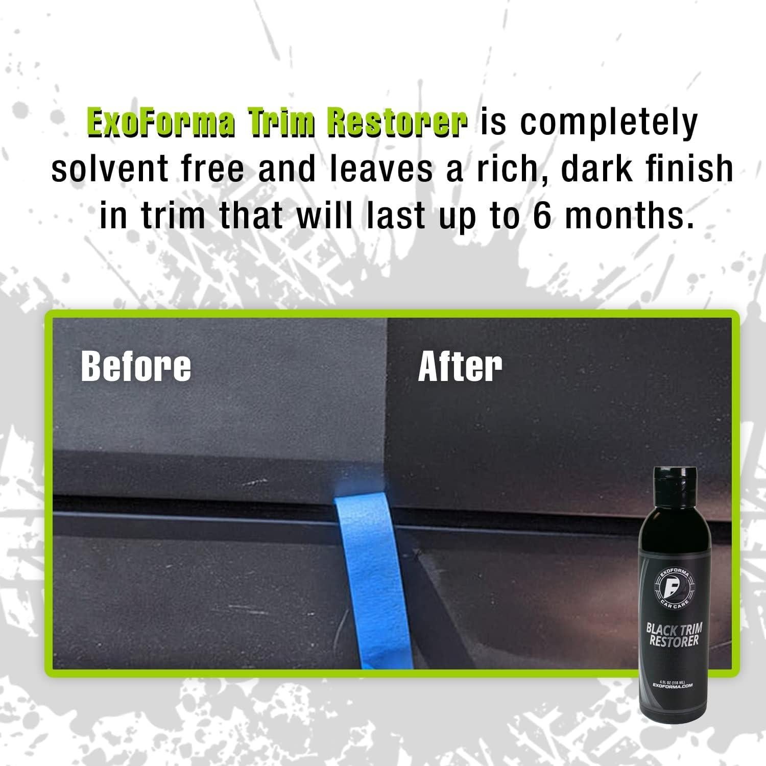 Restaurador de Acabado Negro ExoForma 130g - Dura 6 Meses