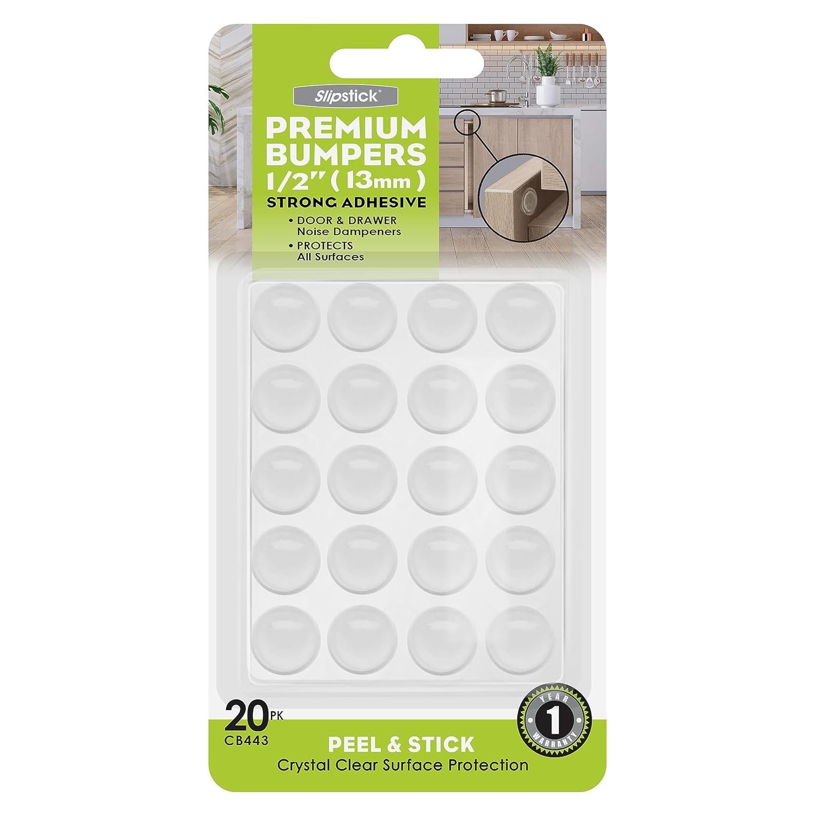 Bumpers Transparentes Slipstick 20 Piezas 1.27 cm Silicona