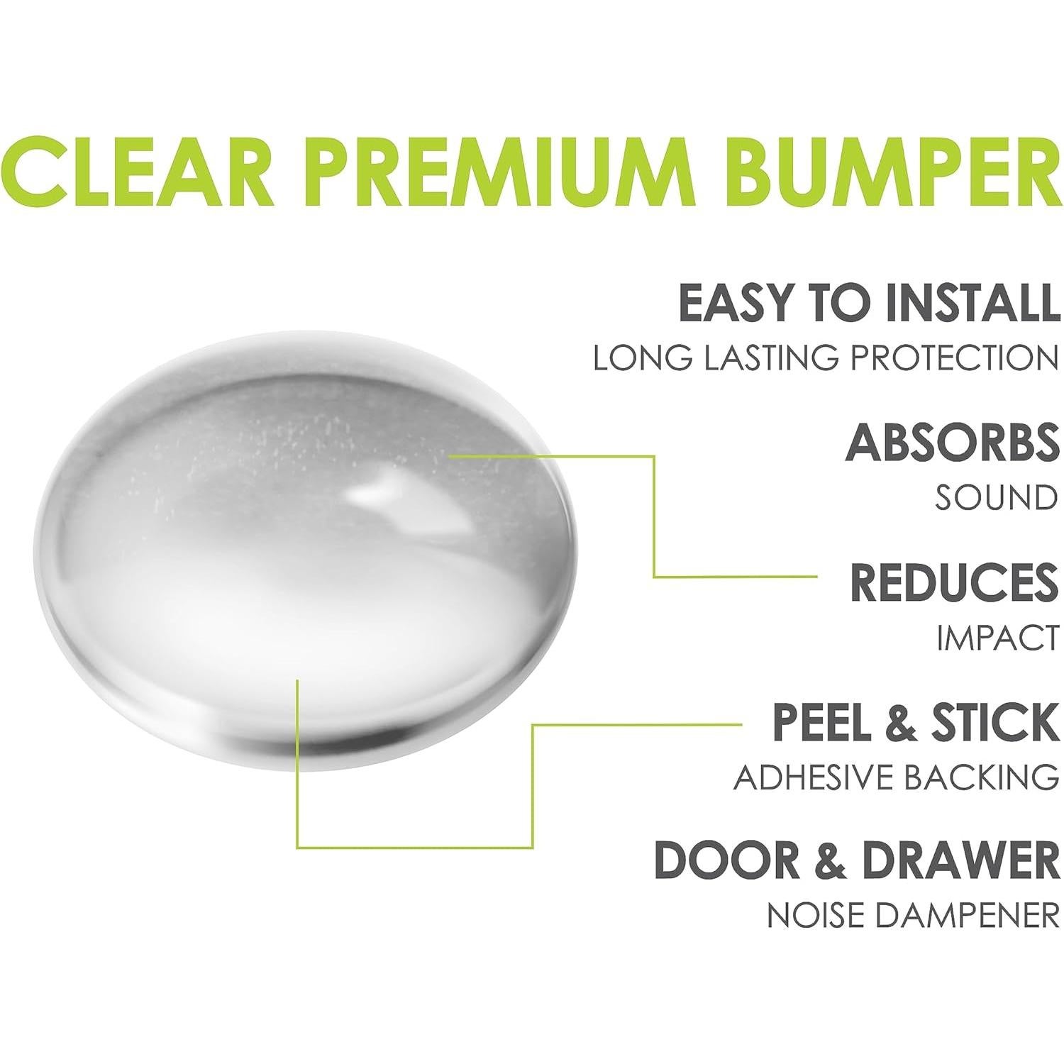 Bumpers Transparentes Slipstick 20 Piezas 1.27 cm Silicona