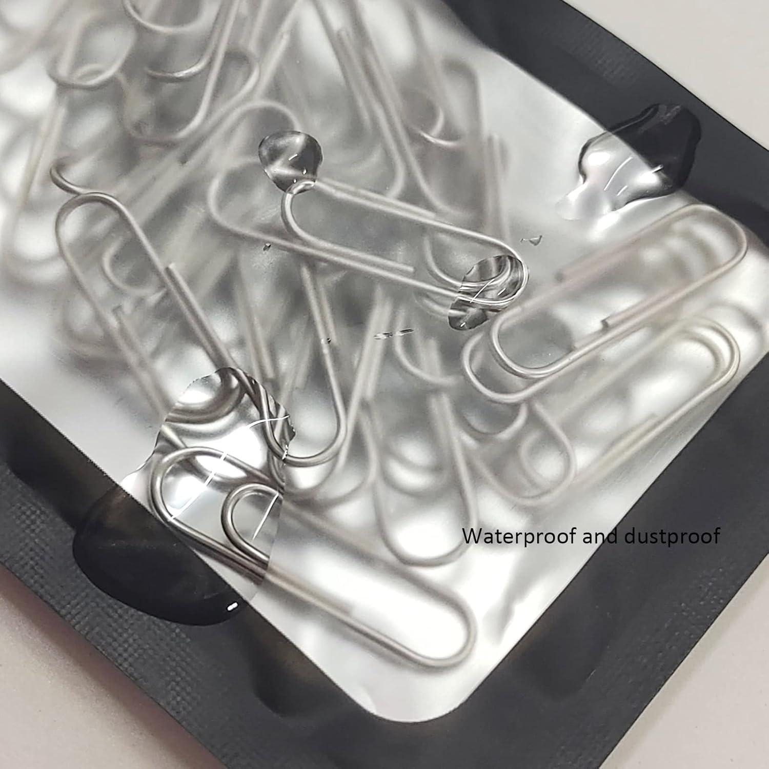 200 Bolsas de Cierre Mylar Auhafaly 7.6x11.9 cm Negro