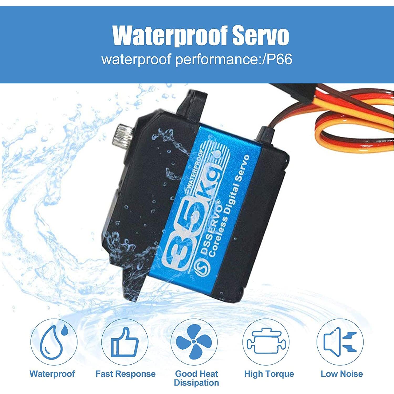 Servo Digital 35KG ANNIMOS 270° Impermeable Alta Velocidad