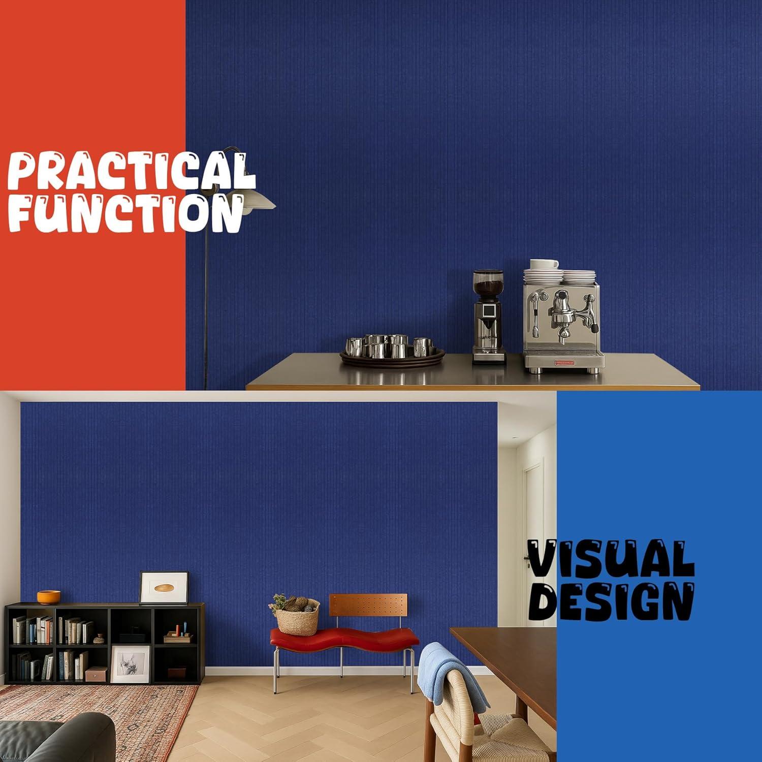 Paneles Acústicos 5 Pack EVENRISING 120x60 cm Azul Marino