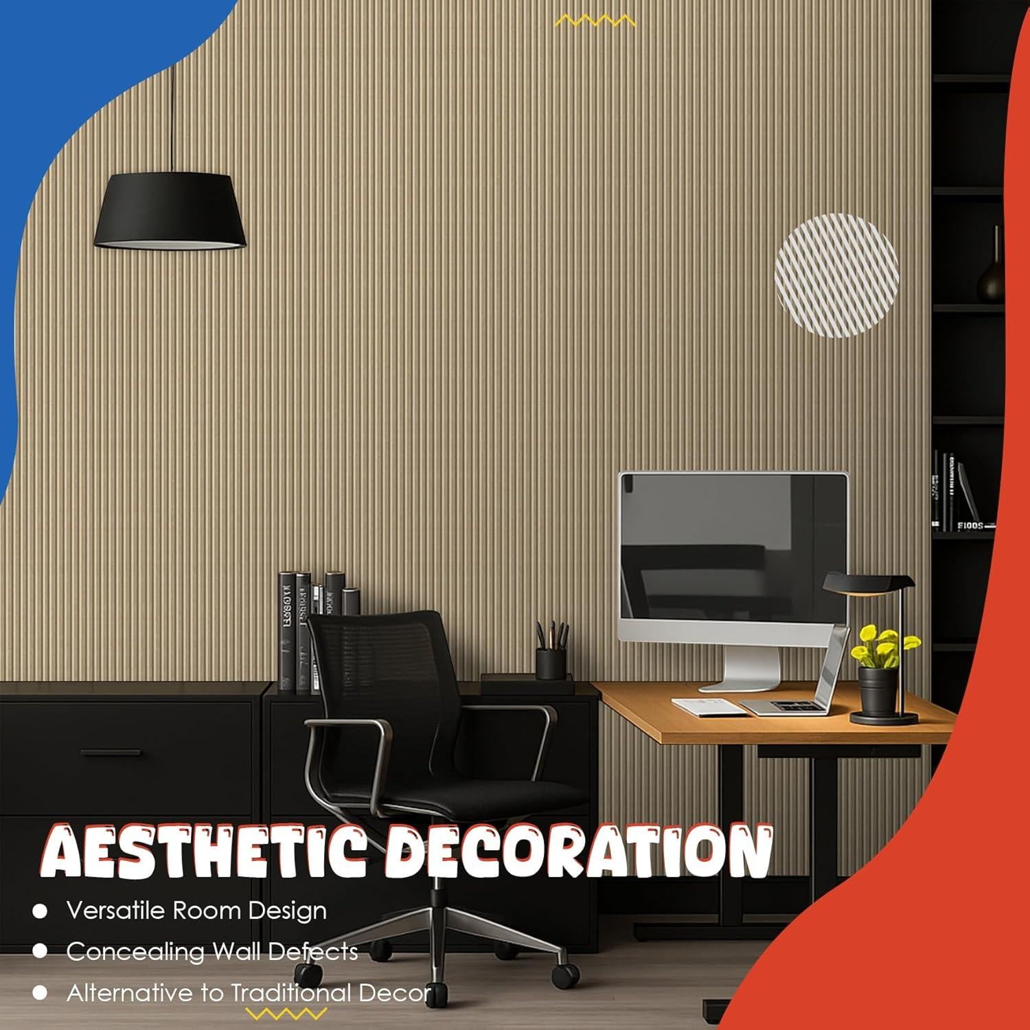 Paquete de 10 Paneles Acústicos Camello 120x60 cm Aislantes