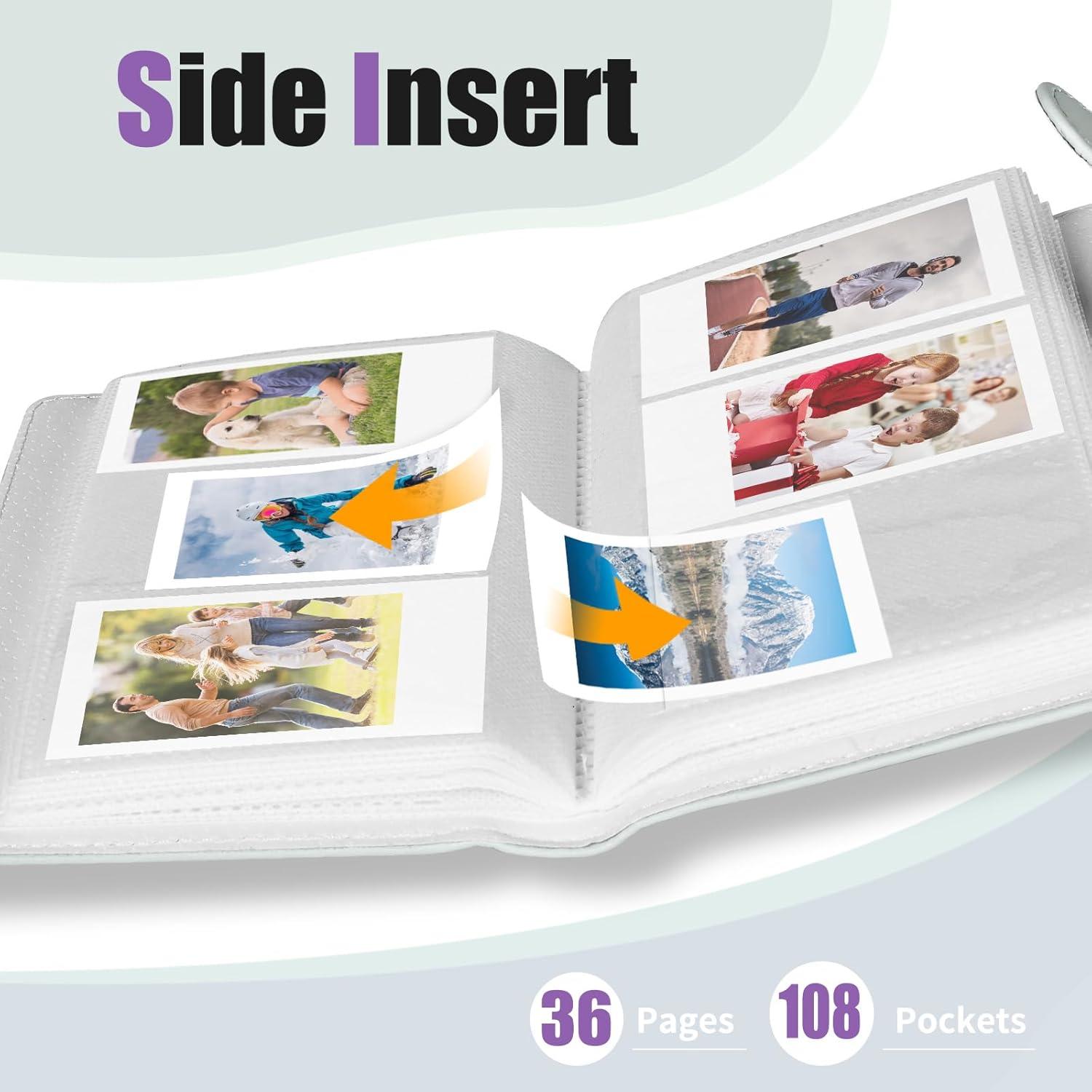 Álbum Mini Riosin 108 Bolsillos para Fotos Instax Mini Negro