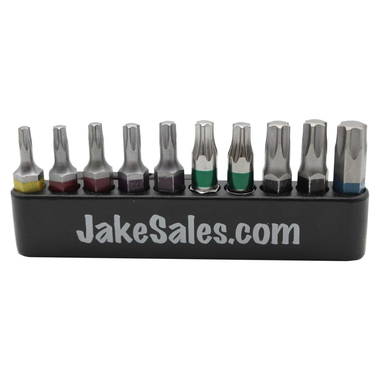 Kit de Bits Torx Jake Sales T10 a T40 con Soporte